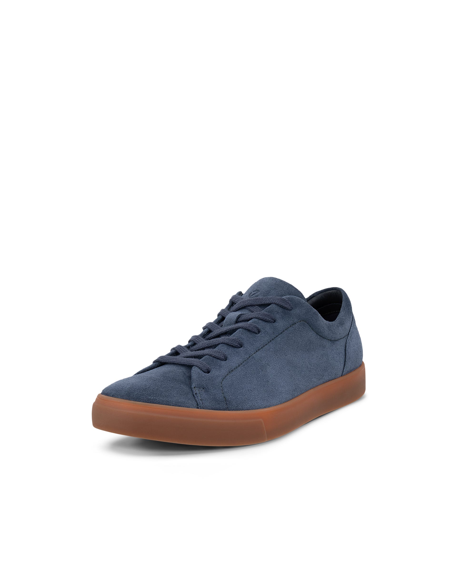 Men's ECCO® SOFT 10 Suede Sneaker - Blue - Main