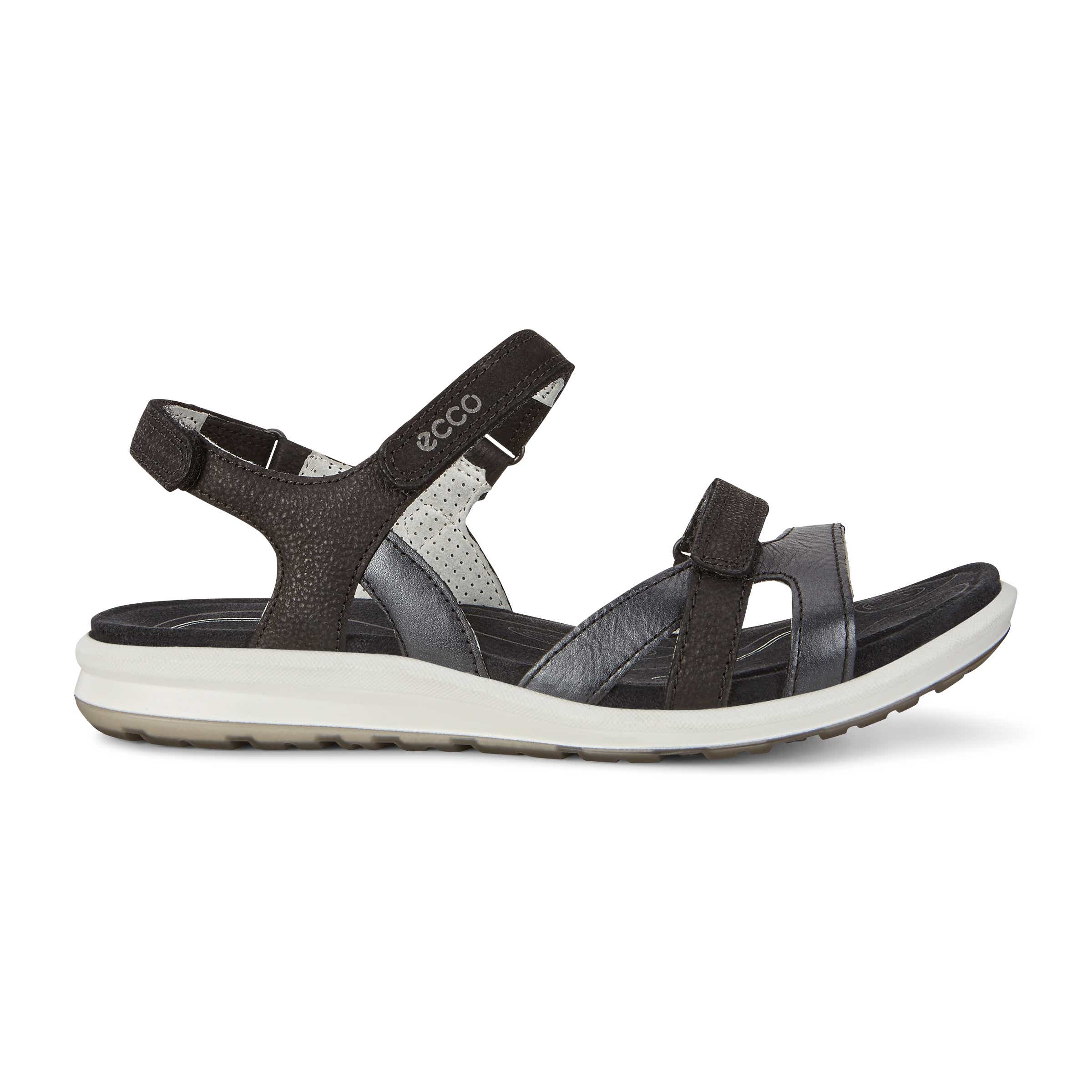 ECCO Women's Cruise II Sandals - Black - Outside