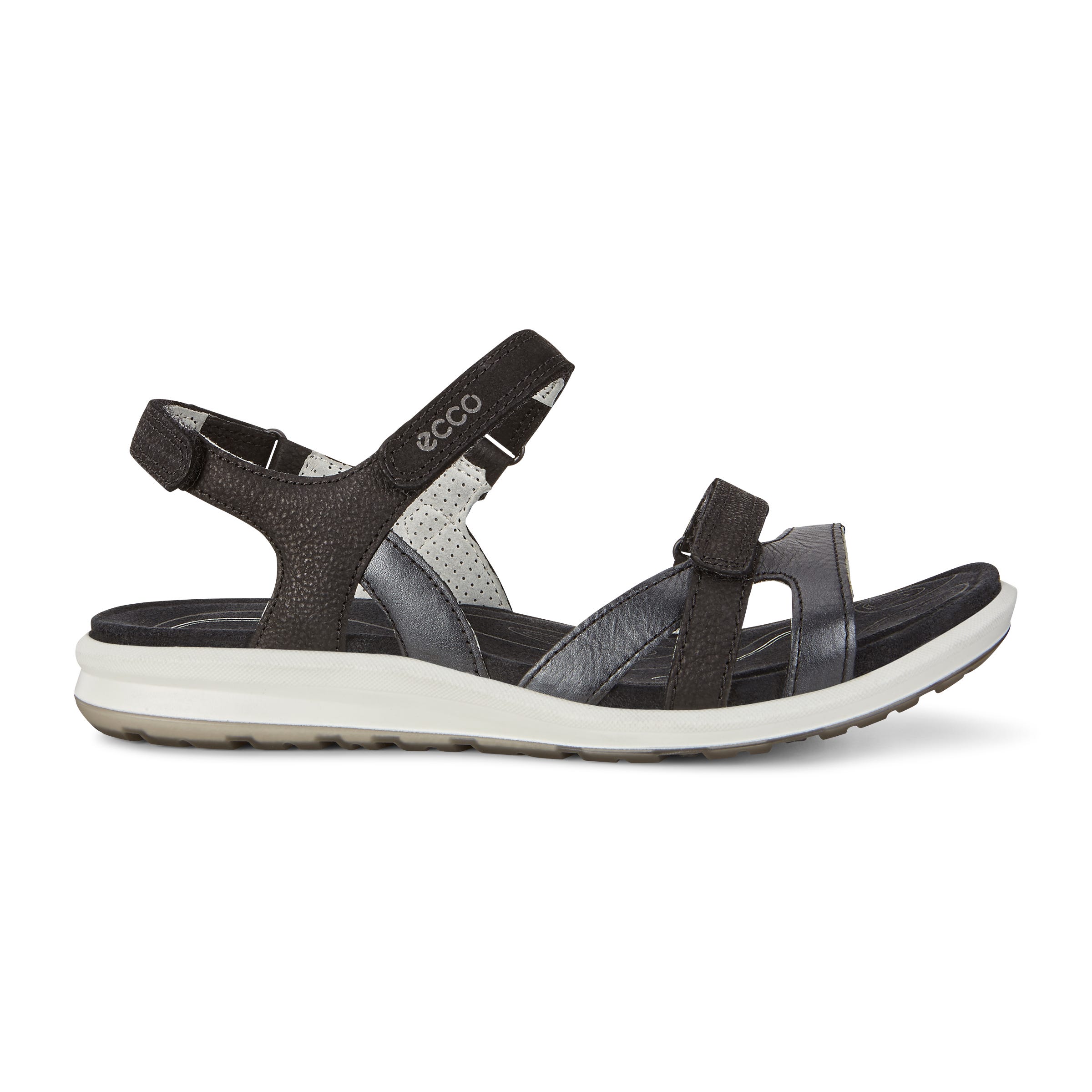 ECCO Women's Cruise II Sandals - Black - Outside