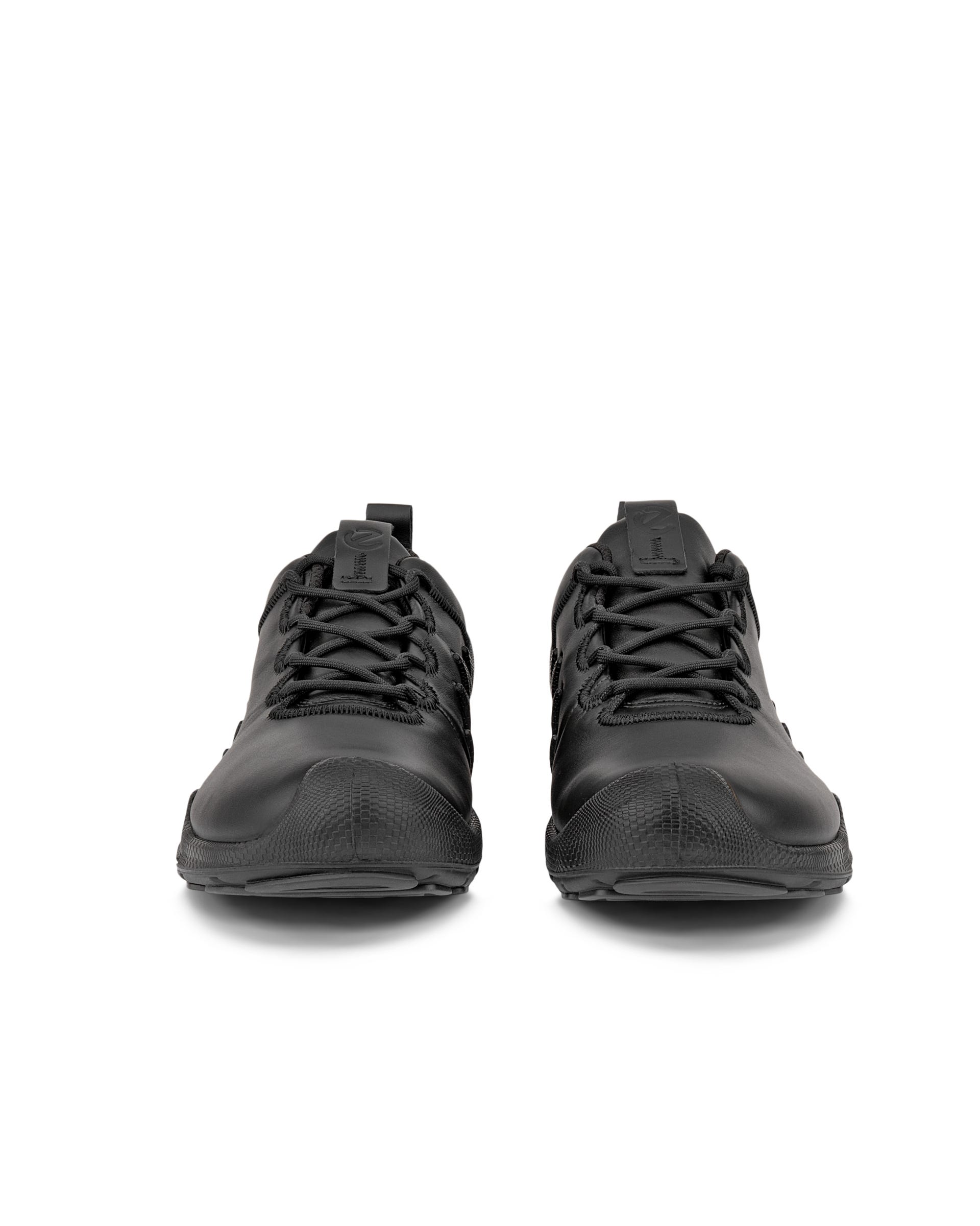 Men's ECCO® BIOM AEX Leather Shoe - Black - Front pair