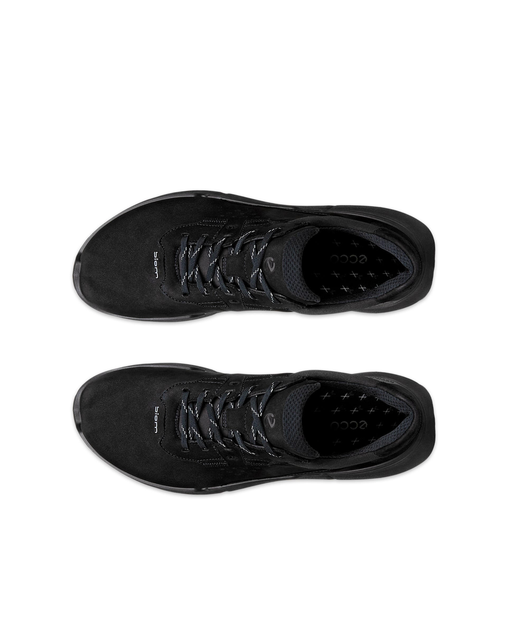 ECCO® BIOM 2.2 Damen Sneaker aus Nubukleder - Schwarz - Top left pair
