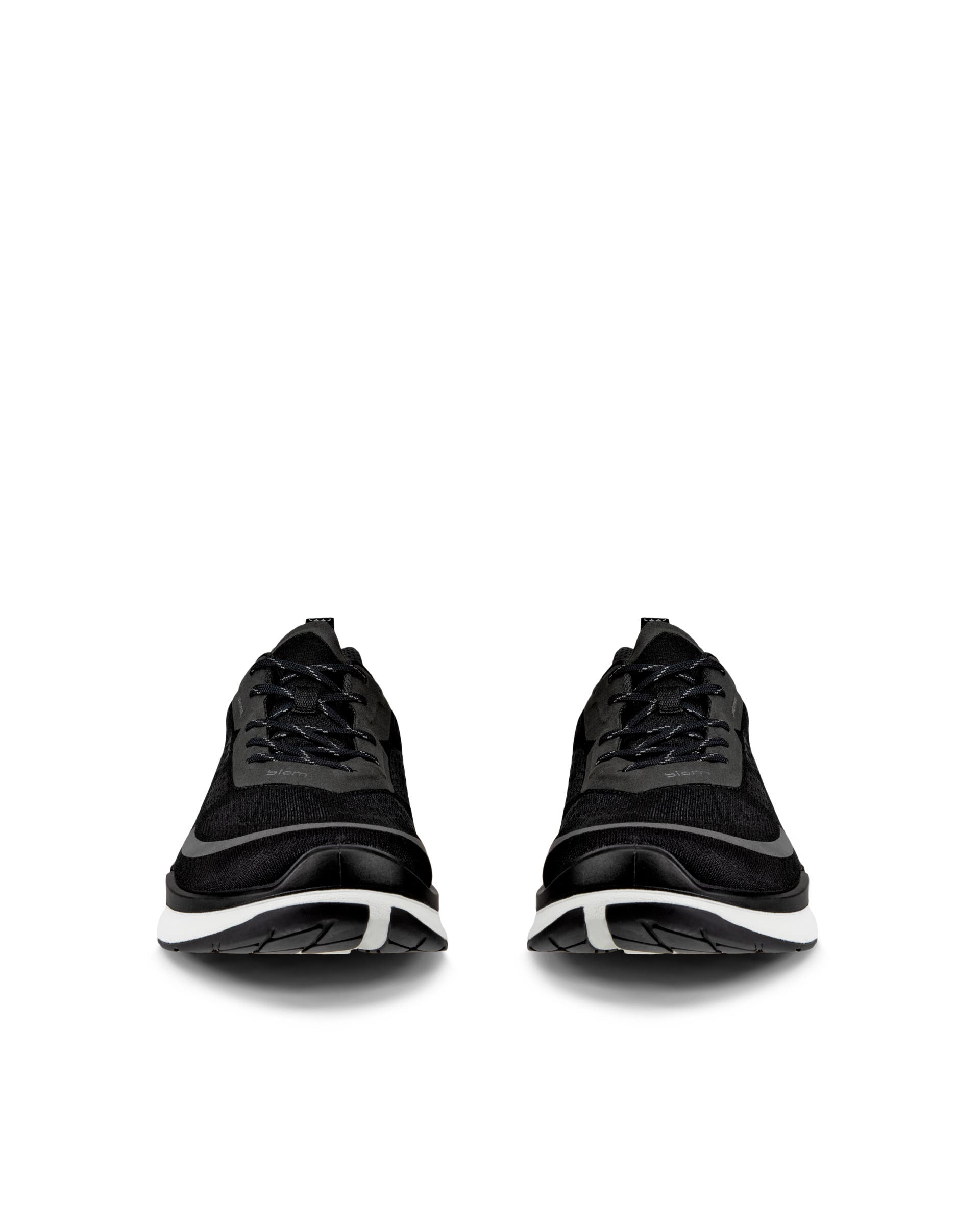 Men's ECCO® Biom 2.0 Low Breathru Textile Sneaker - Black - Front pair