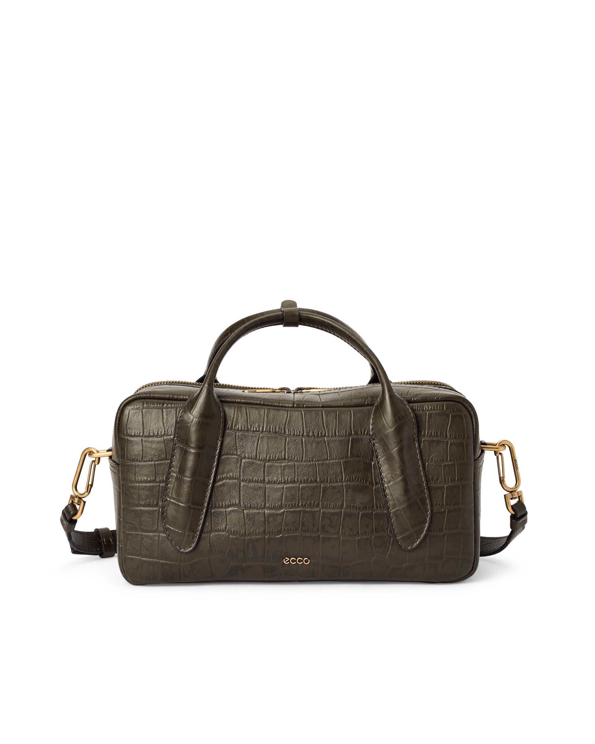 ECCO Bowling Bag レザーハンドバッグ - グリーン - Main