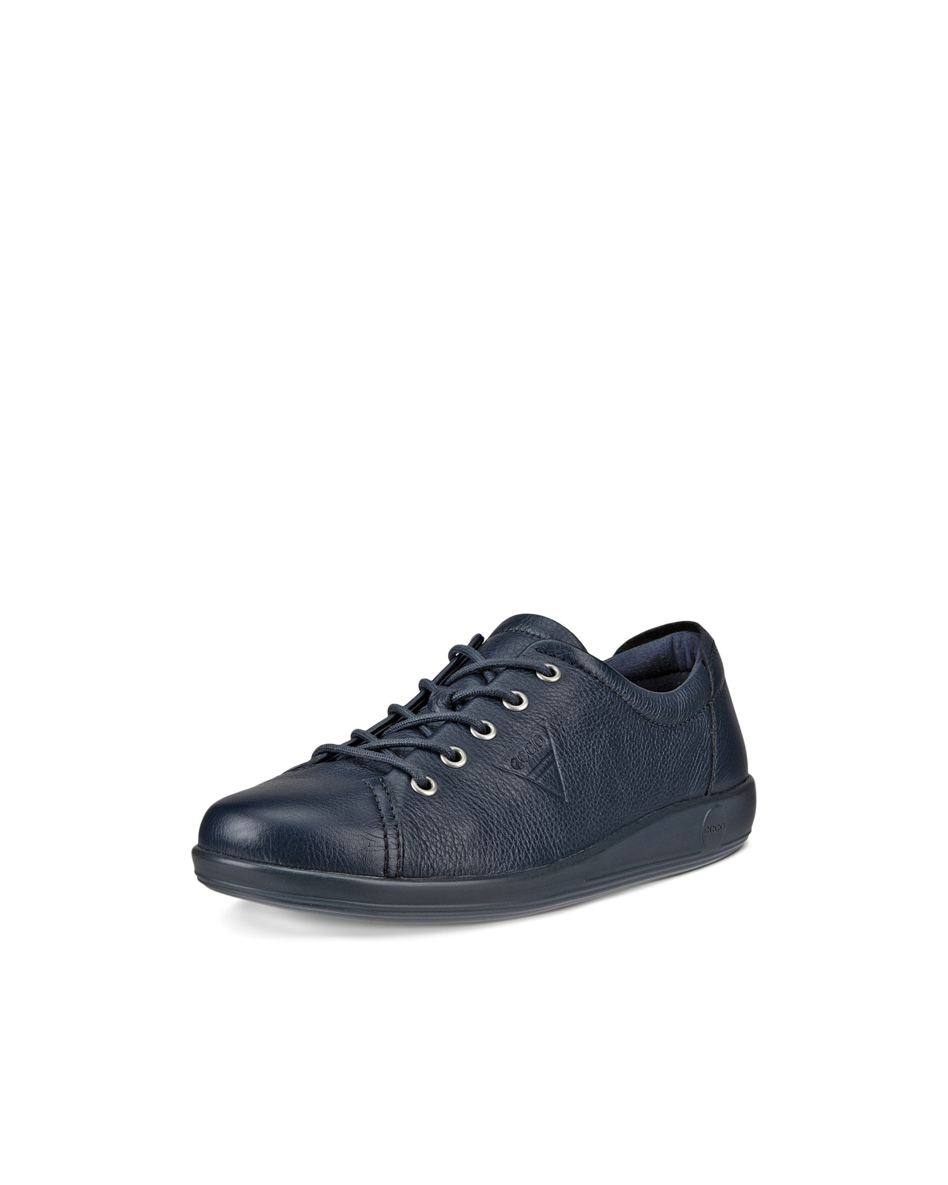Zapatillas de piel para caminar ECCO® Soft 2.0 para mujer - Azul - Main