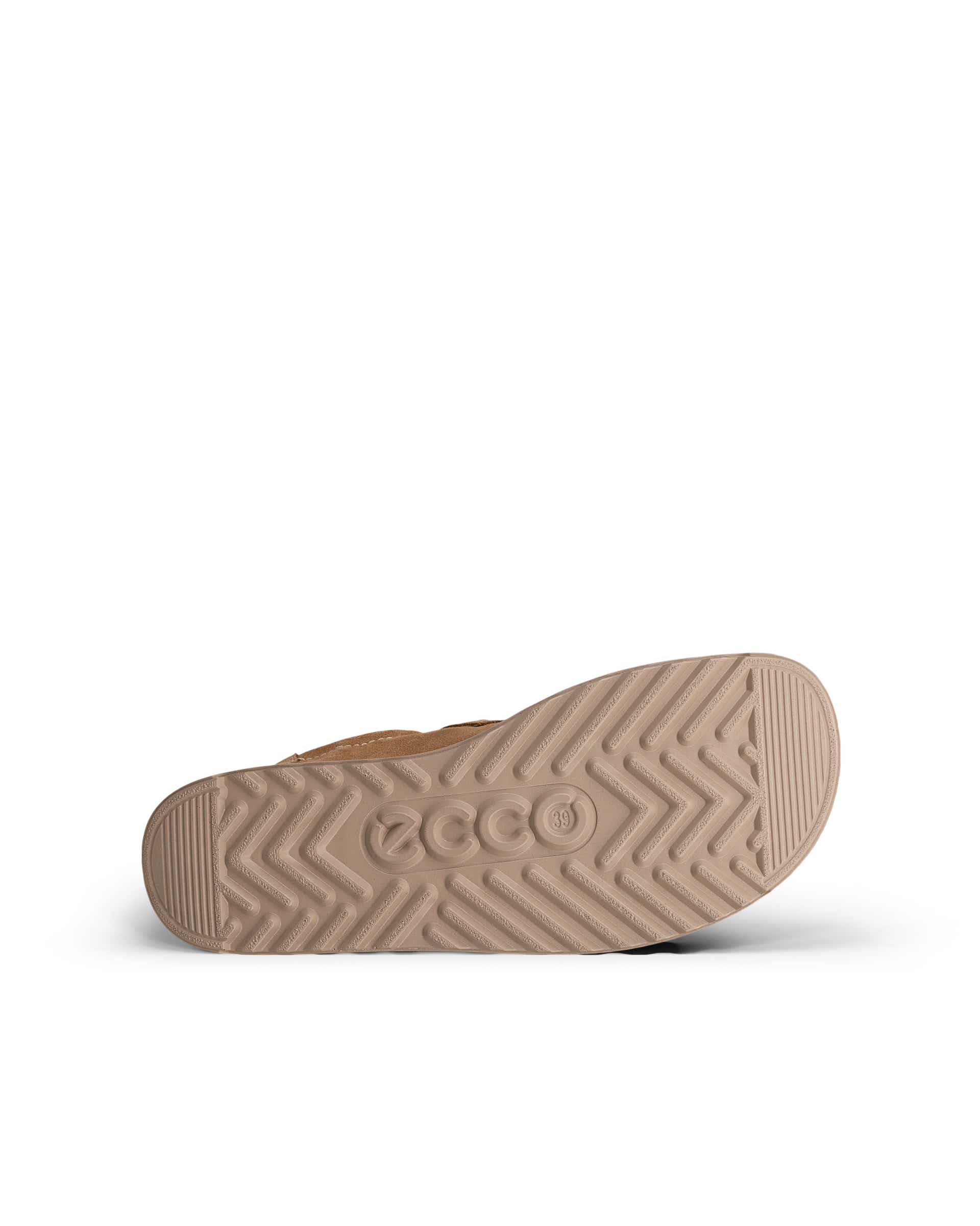 Damskie zamszowe buty z ozdobnym szwem ECCO® JOKE - Brązowy - Sole