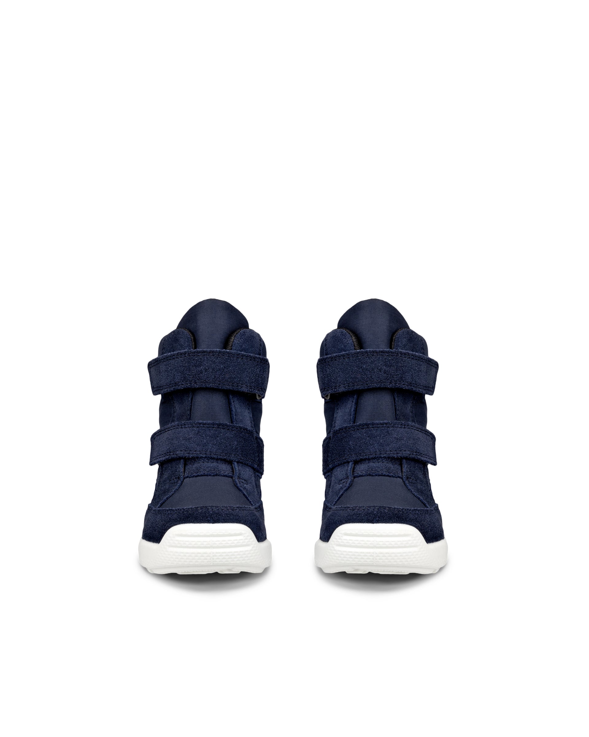 ECCO® Urban Mini Kinder Halbhoher Stiefel aus Veloursleder mit Gore-Tex - Blau - Front pair