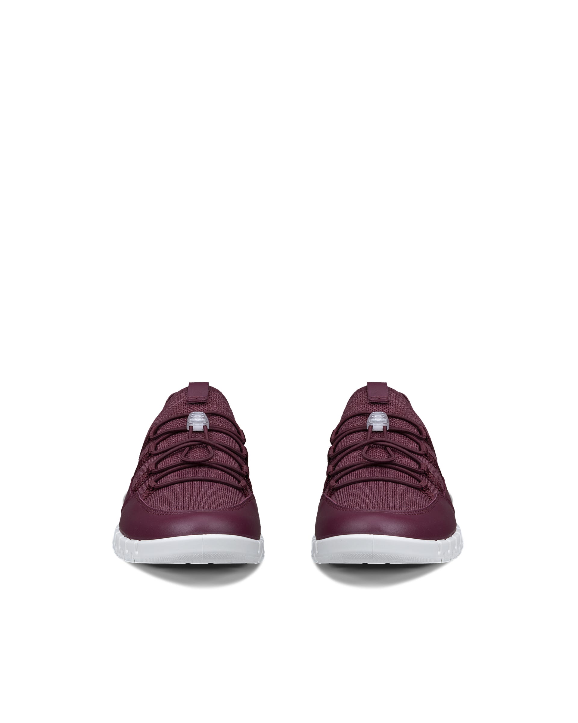 ECCO® GRUUV LITE chaussures à lacets en textile pour femme - Rouge - Front pair