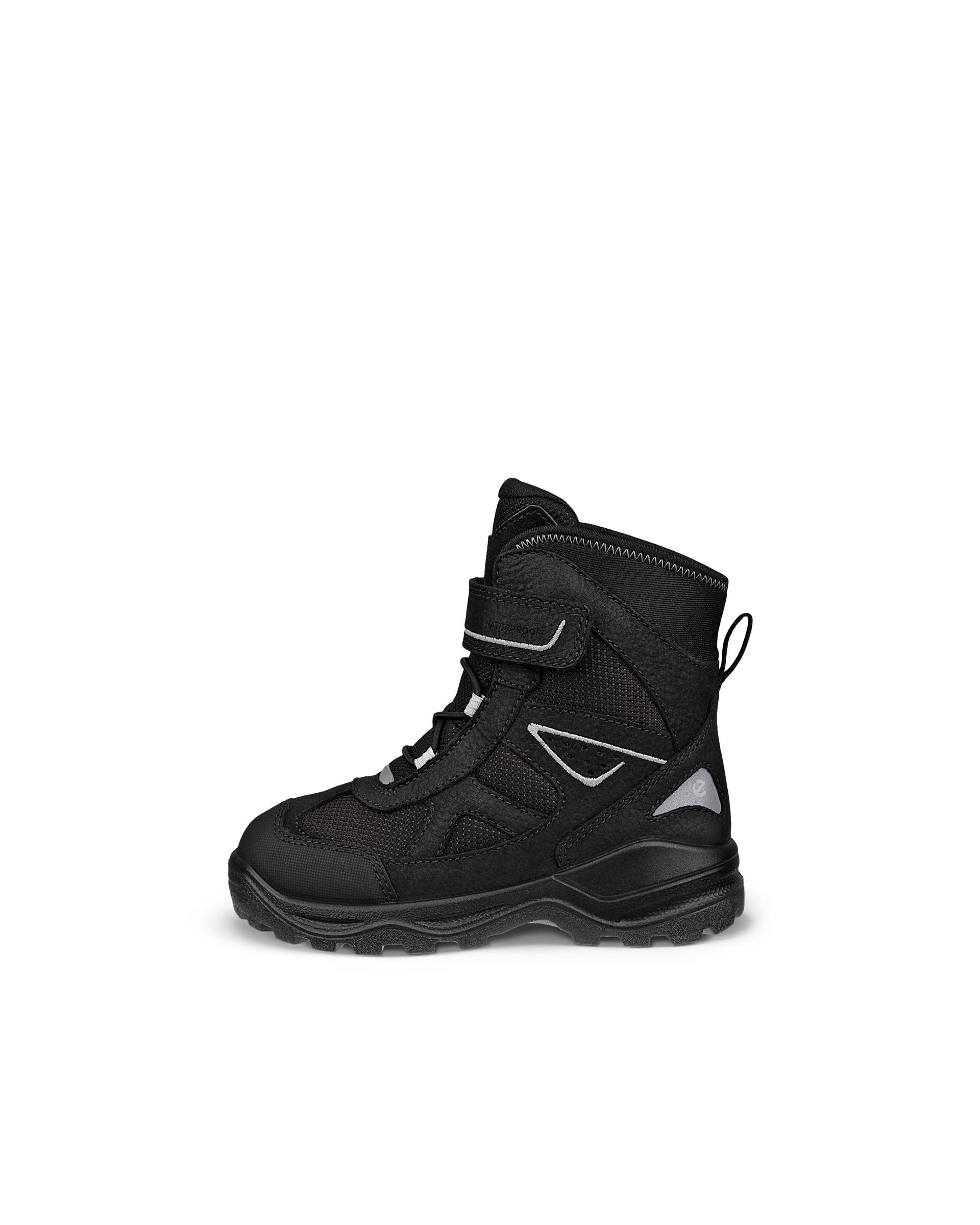 ECCO® Snow Mountain Vattentät vintersko i nubuck barn - Svart - Outside