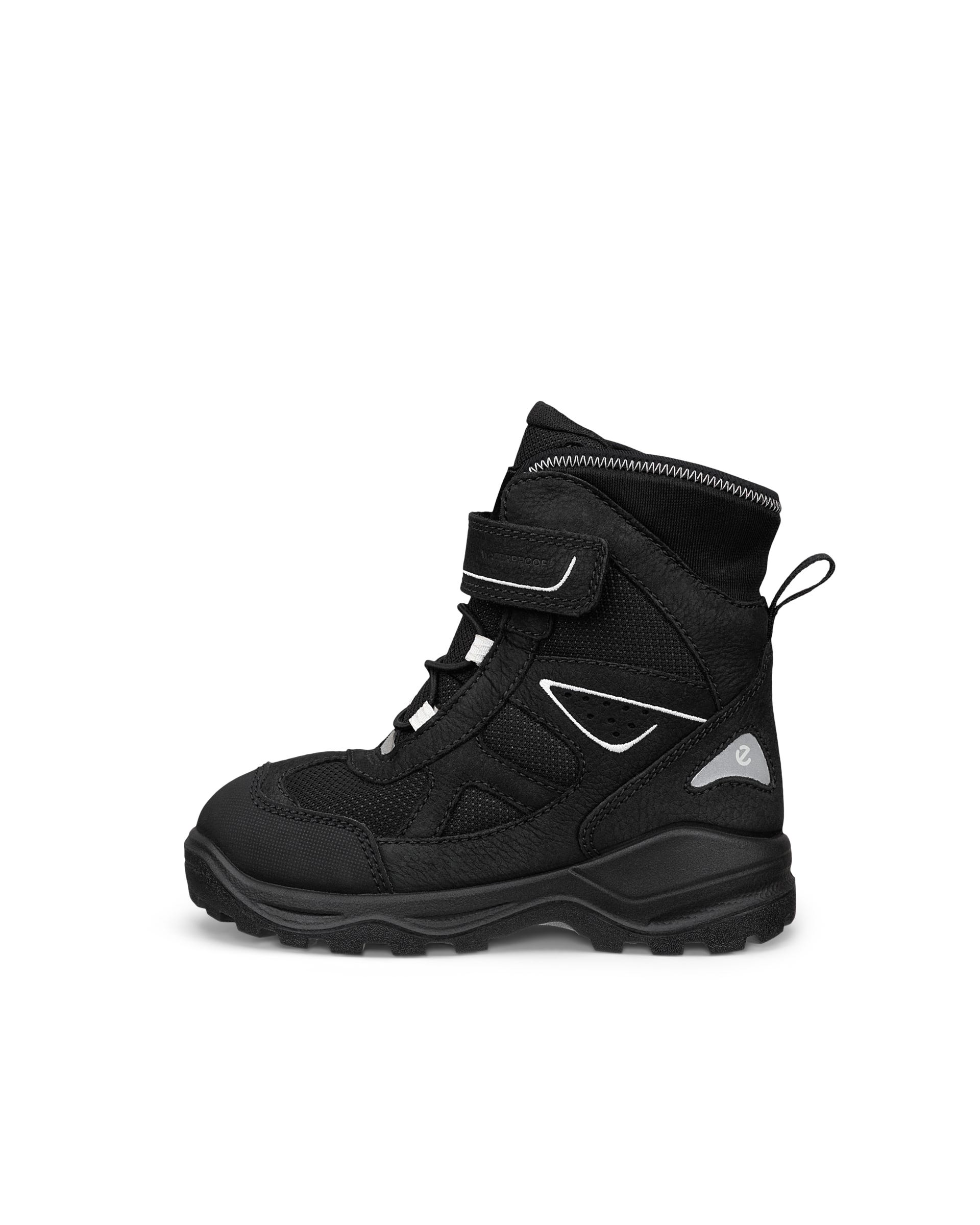 ECCO® SNOW MOUNTAIN Kinder Wasserdichte Winterstiefel aus Nubukleder - Schwarz - Outside