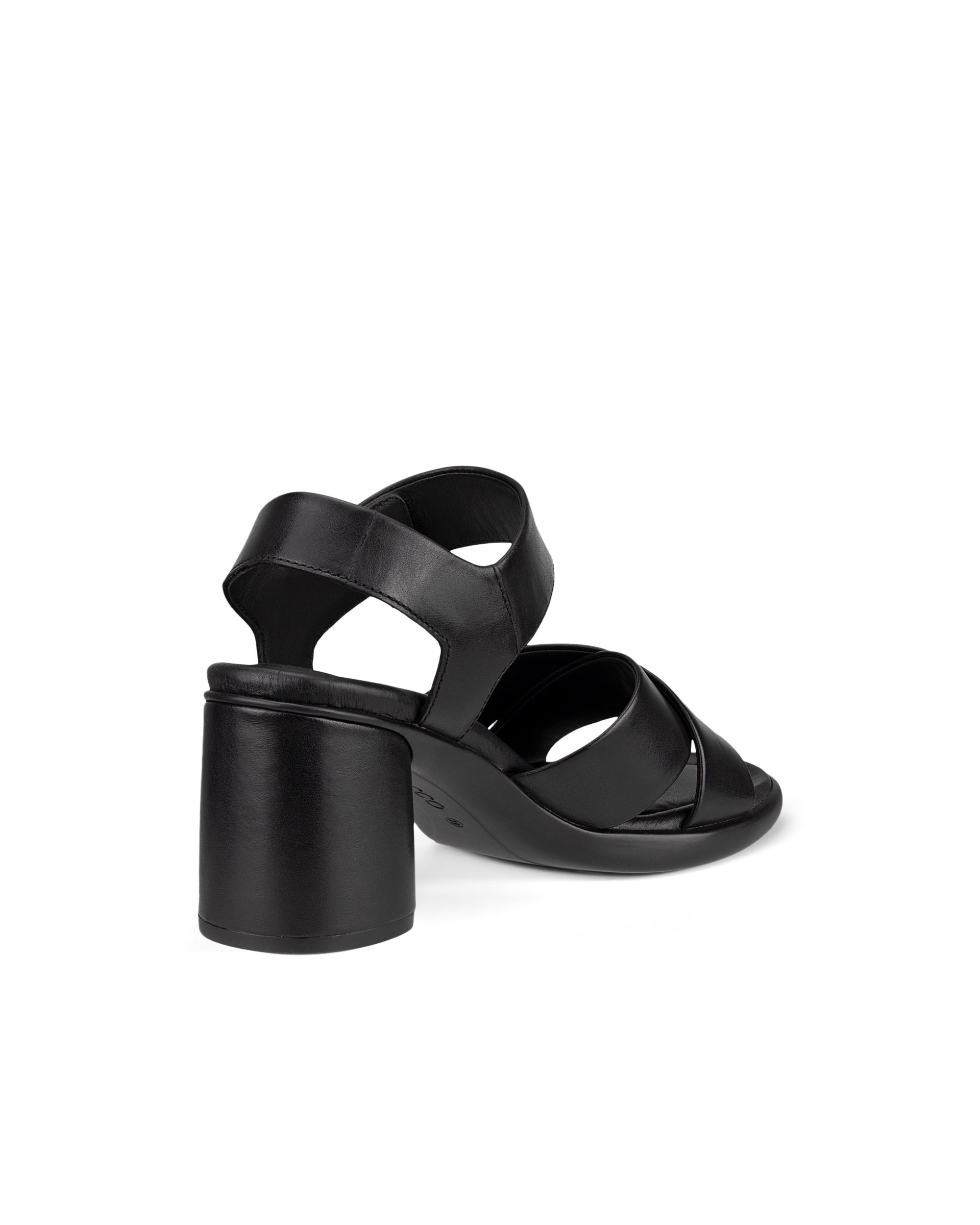 Dámske kožené sandále na podpätku  ECCO® Sculpted Sandal LX 55 - Čierna - Back