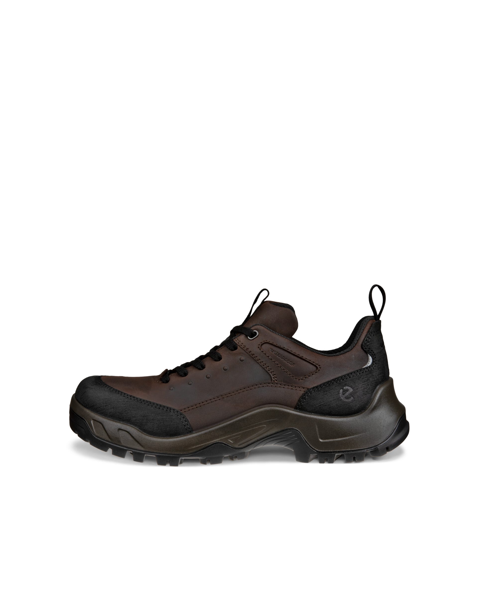Men's ECCO® Offroad Nubuck Waterproof Hiking Trainer - Brown - Outside