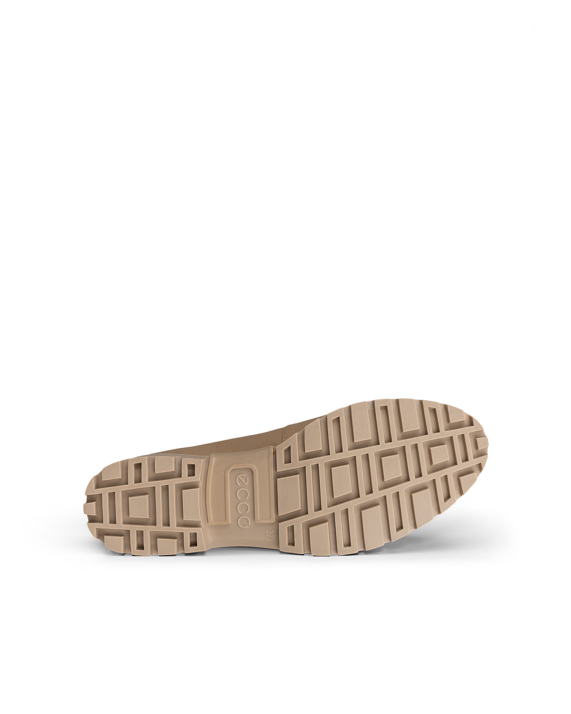 Women's ECCO® Modtray Leather Loafer - Beige - Sole