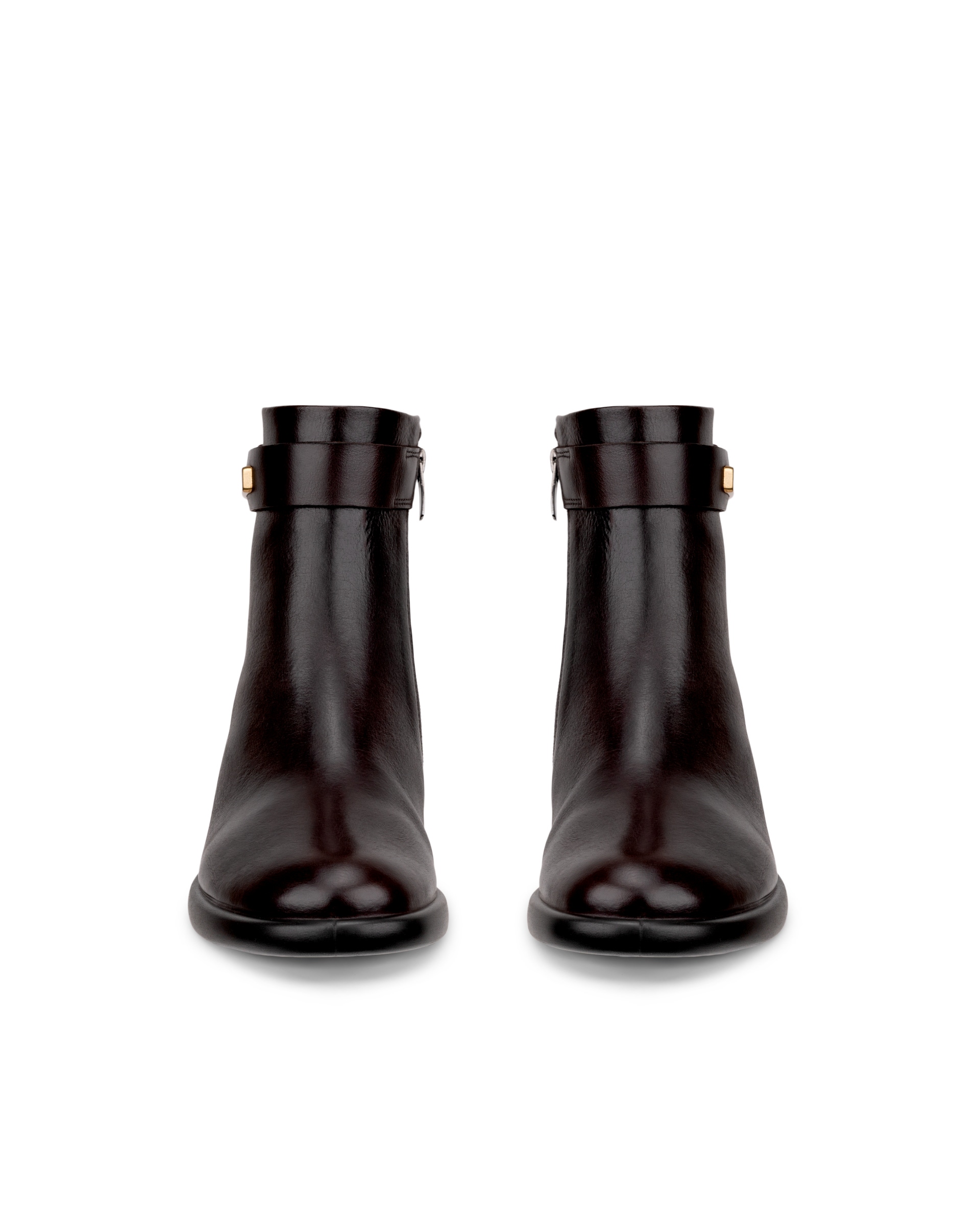 Women's ECCO® Sculpted LX 35 Leather Ankle Boot - Brown - Front pair