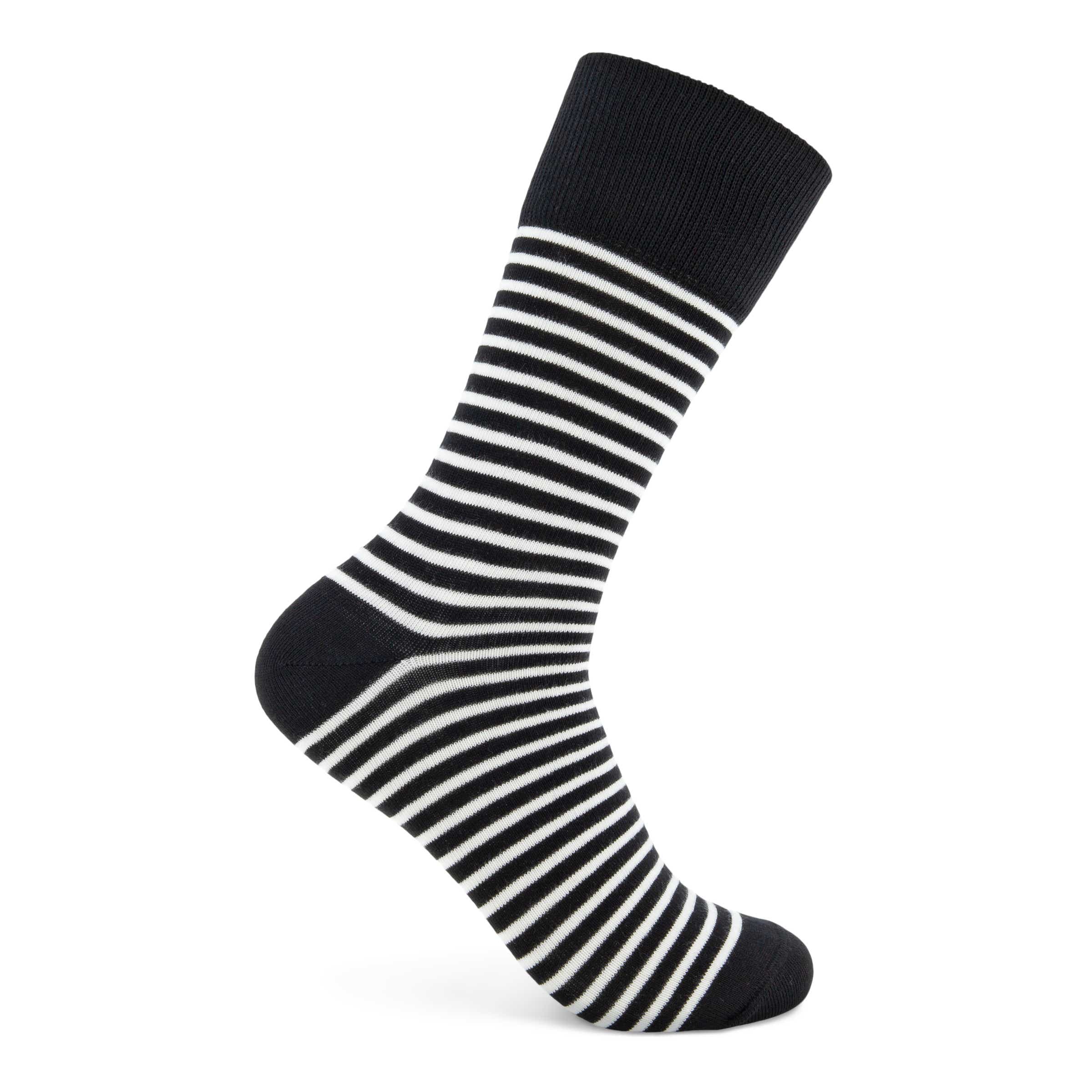 ECCO Classic Stripe Socks - Black - Detail-1