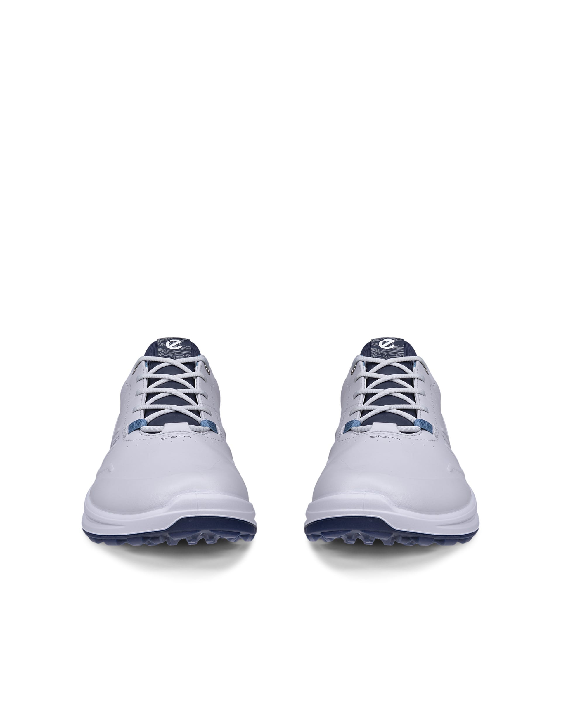 Men's ECCO® Golf Biom H6 Leather Waterproof Golf Shoe - Gray - Outside