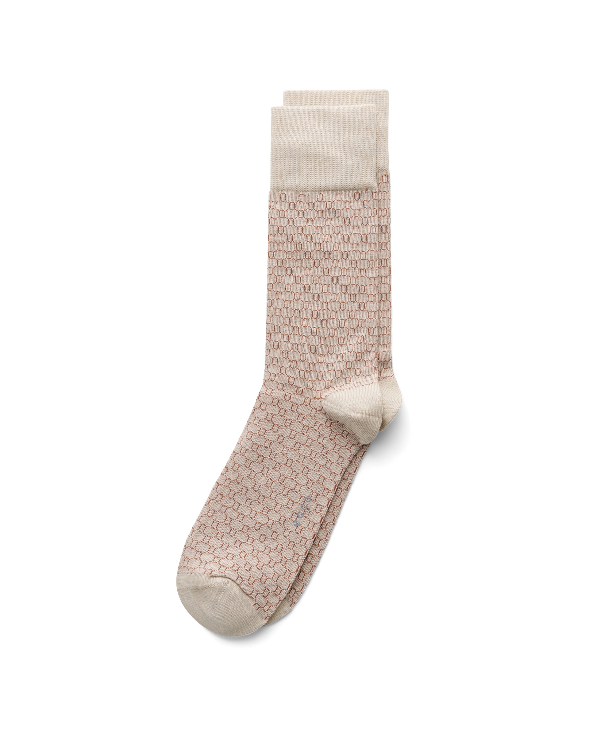 ECCO® chaussettes mi-hautes pour homme - Beige - Main