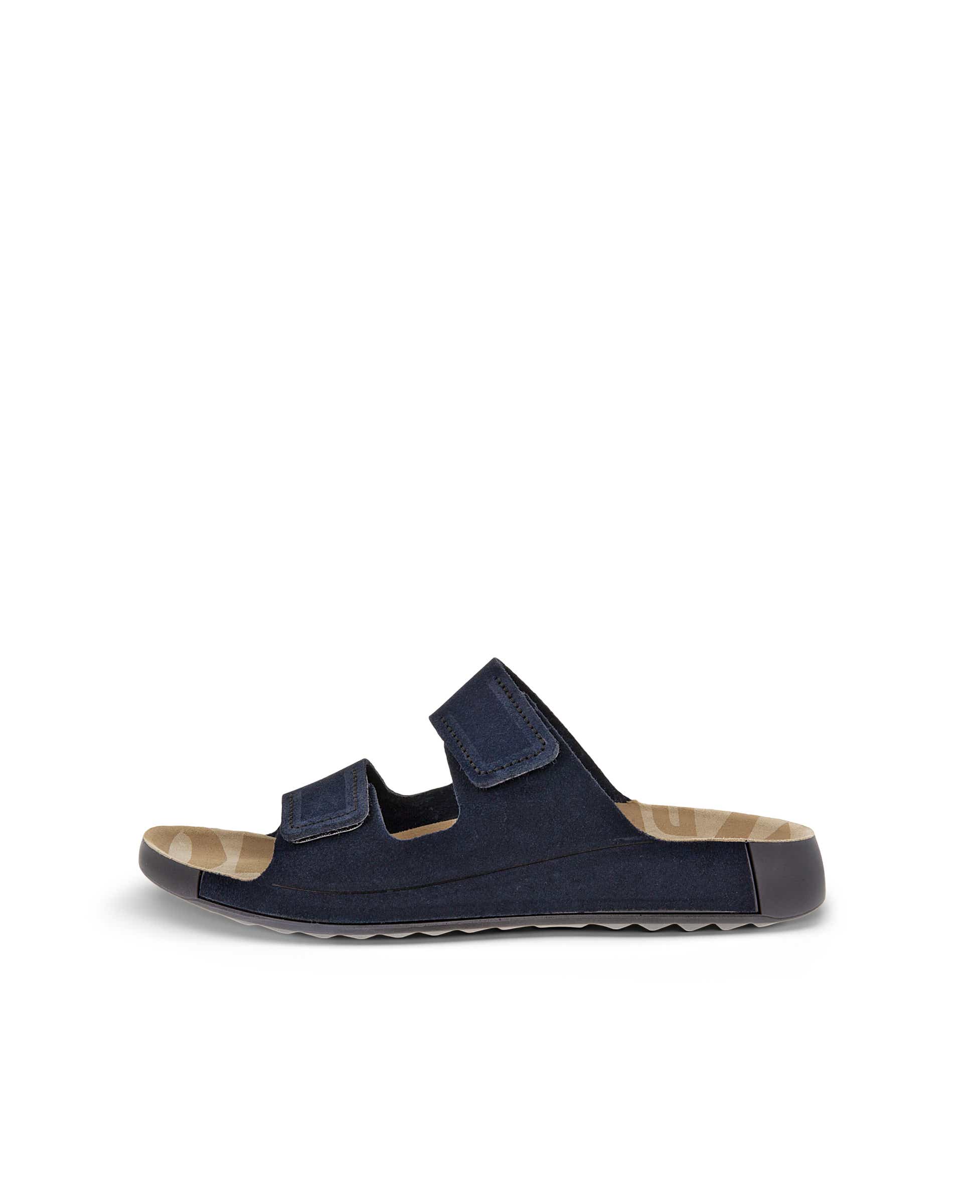 ECCO Cozmo Slide メンズ ヌバック2ストラップサンダル - ブルー - Outside