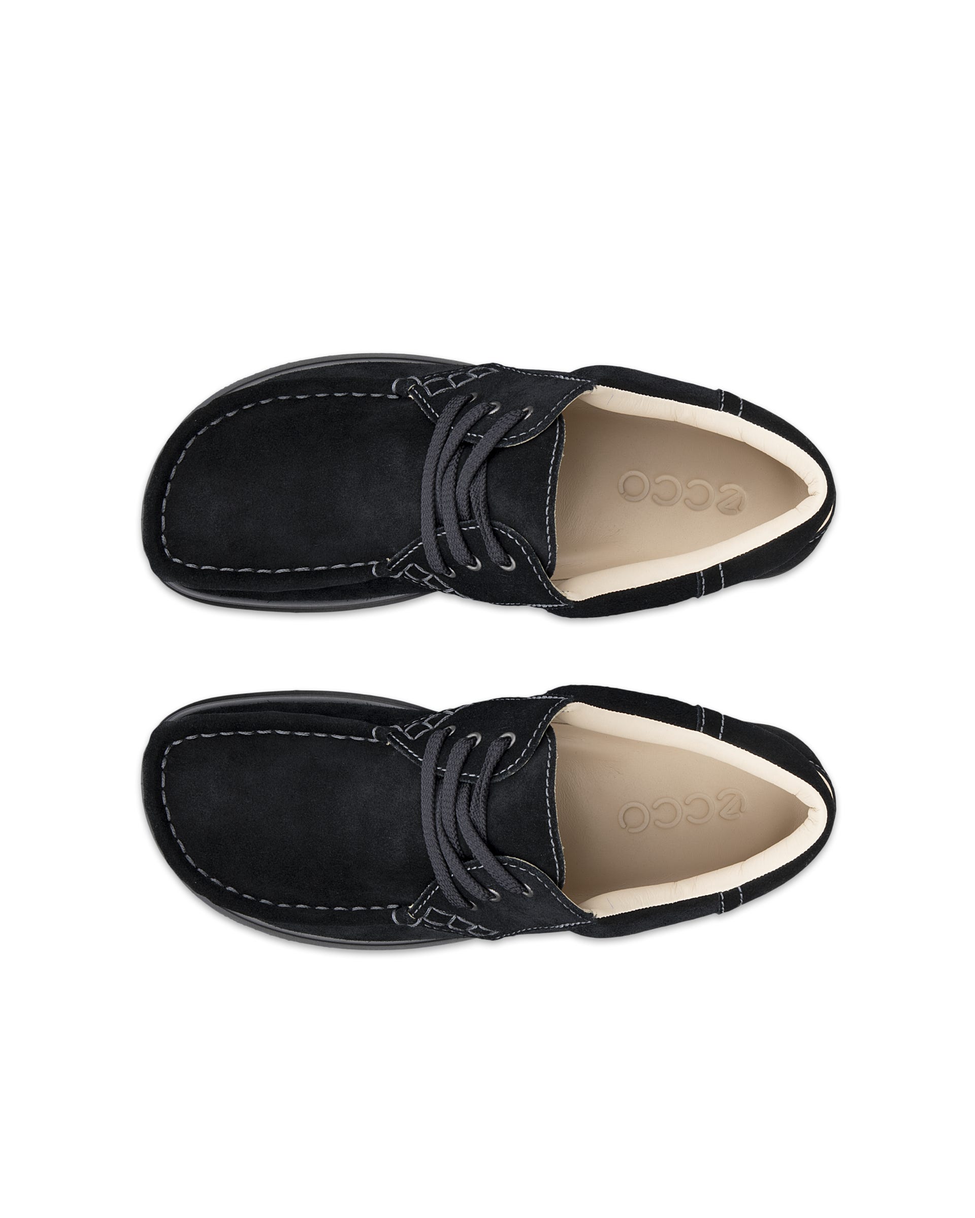 ECCO® JOKE õmblustega ninaosaga seemisest Moc-Toe jalats naistele - Must - Top left pair