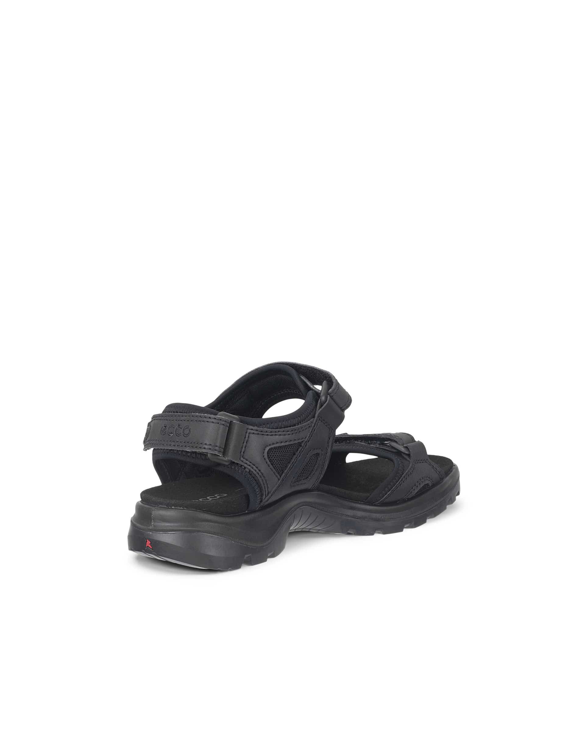 Women's ECCO® Offroad Textile Two Strap Sandal - Black - Back