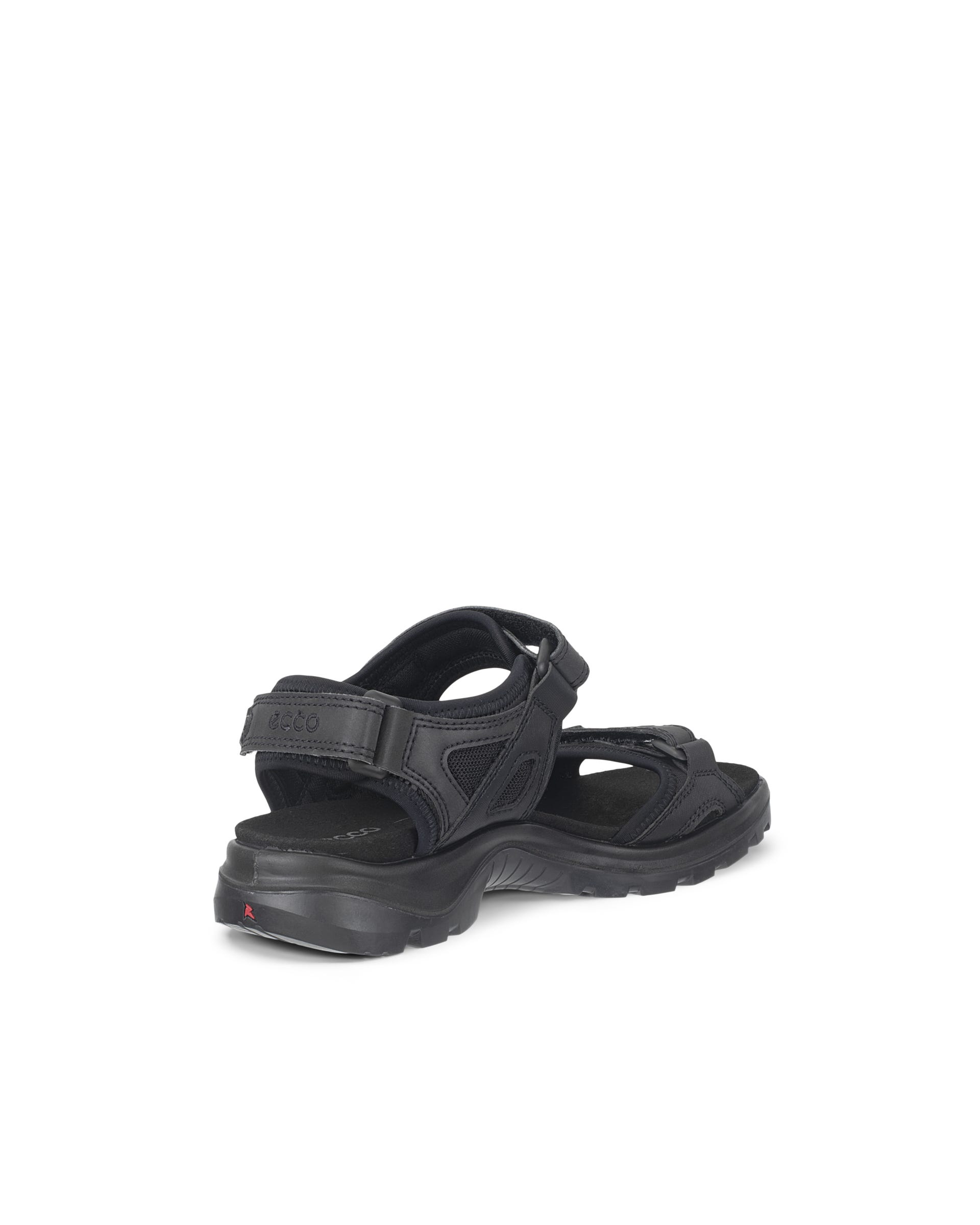 Women's ECCO® Offroad Textile Two Strap Sandal - Black - Back