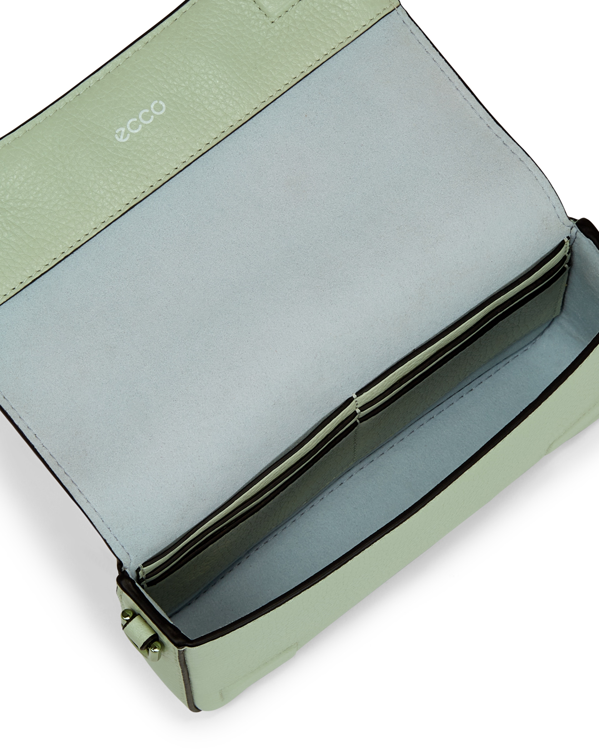ECCO Pinch Small Pebbled レザークロスボディバッグ | グリーン