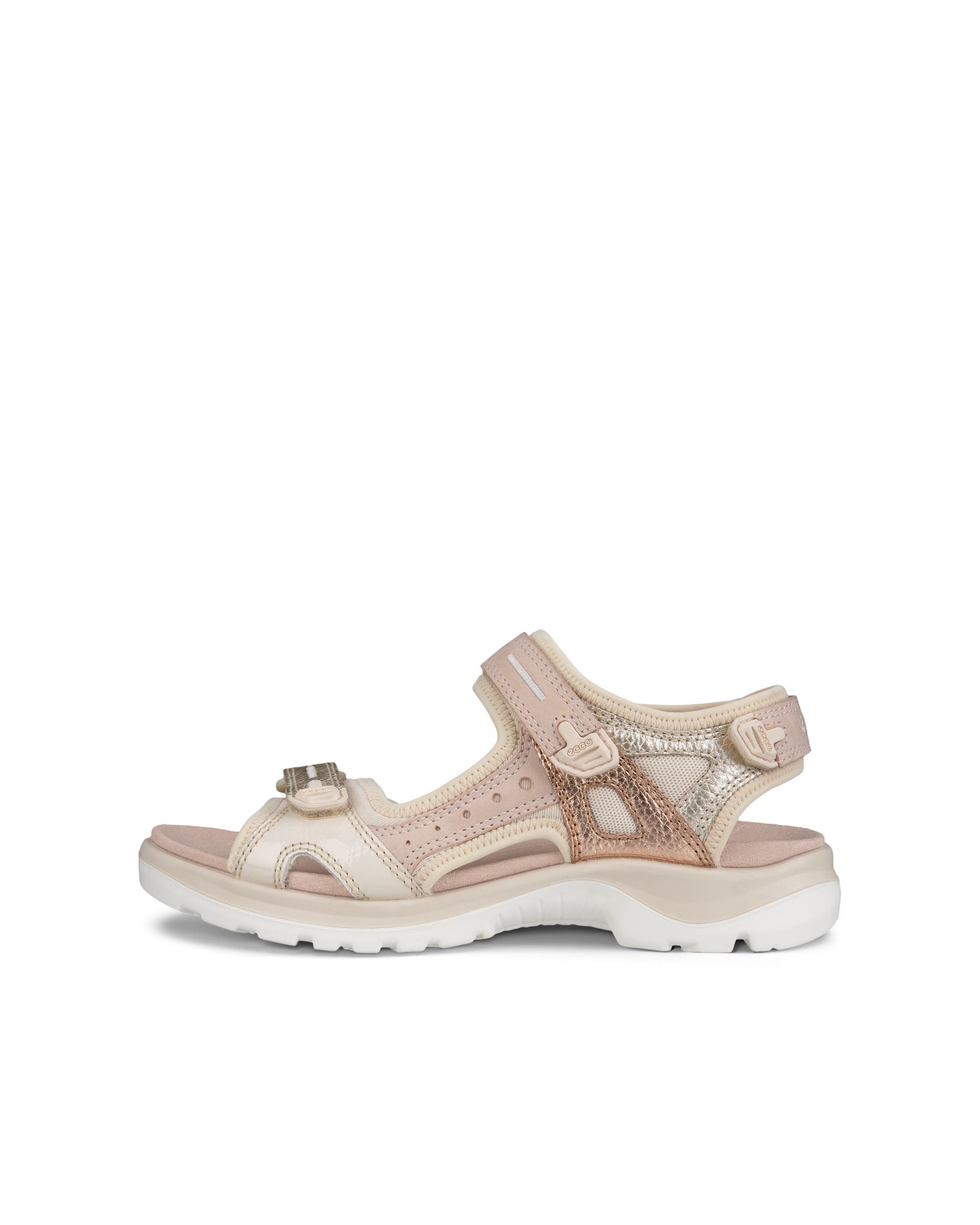 Women's ECCO® Offroad Nubuck Outdoor Sandal - Beige - Outside