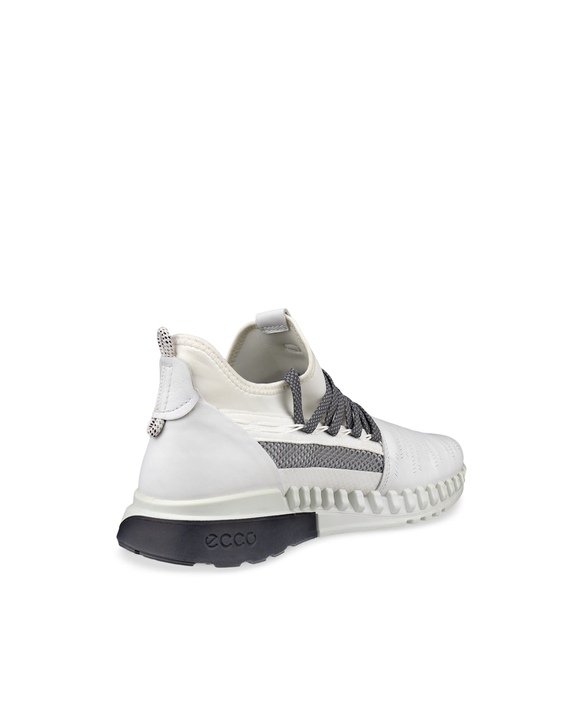 ECCO Zipflex Women's Low Lea/tex - White - Back