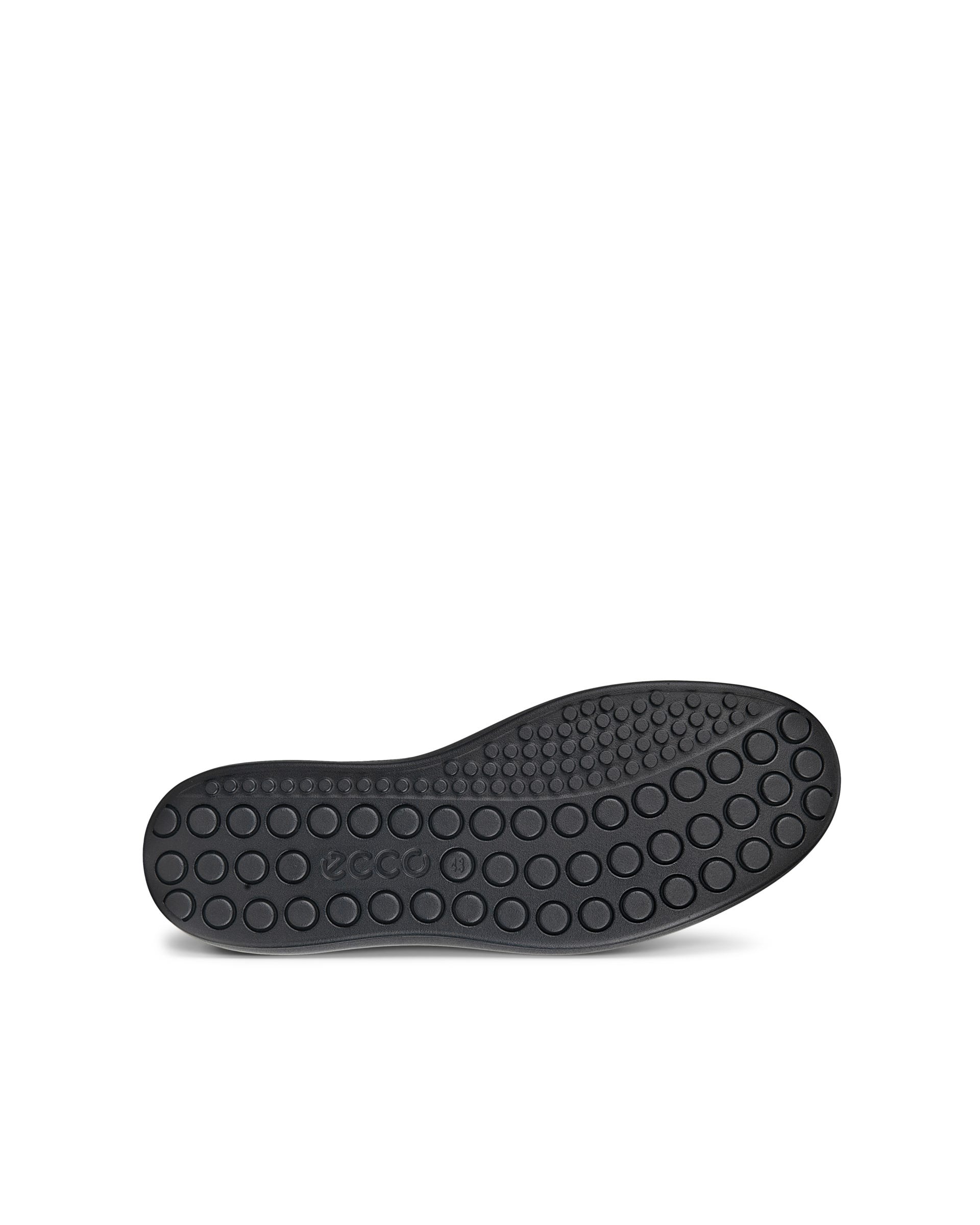 ECCO Soft 60 メンズ レザーハイカットスニーカー | ブラック