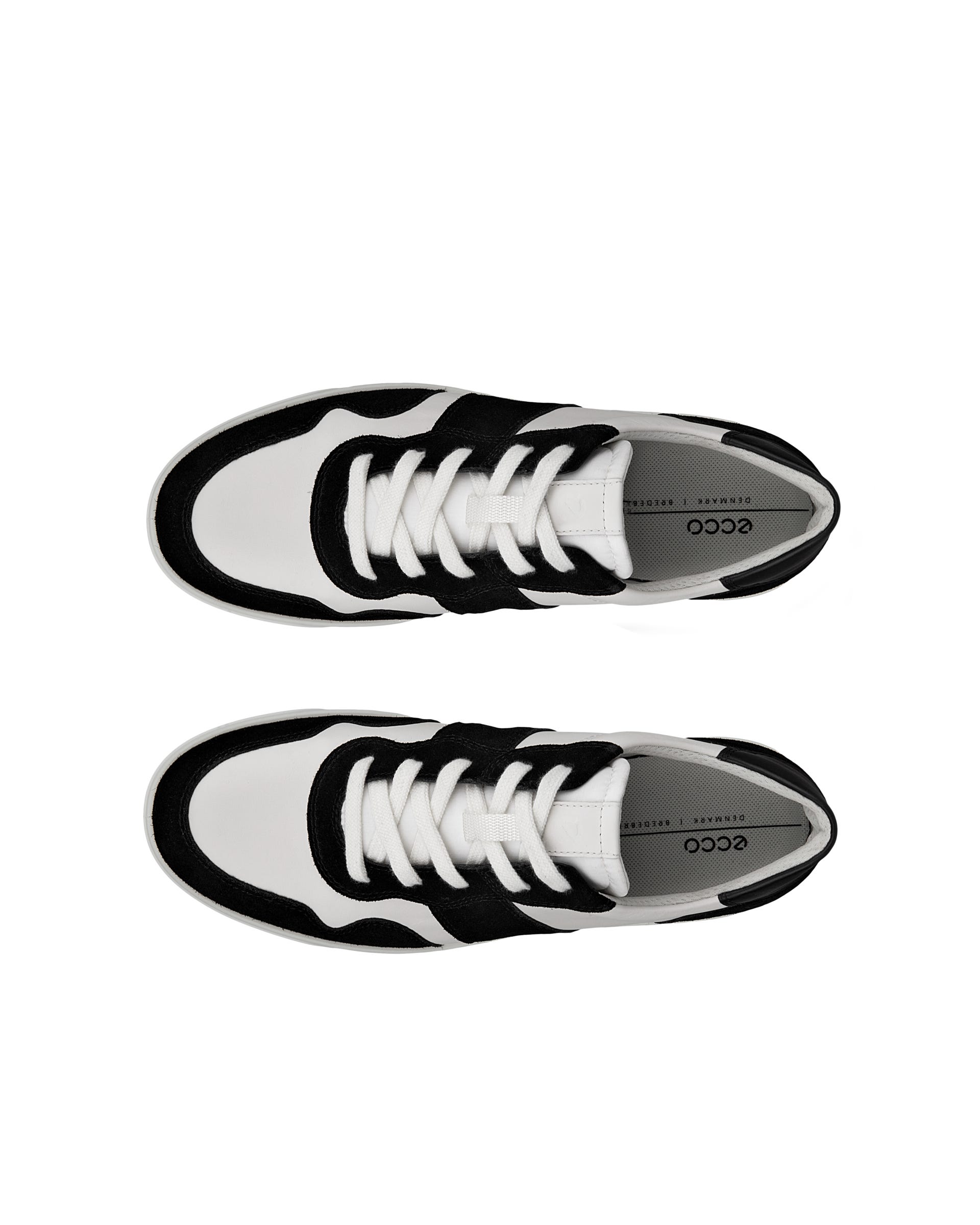 ECCO® Street Lite Damen Sneaker aus Veloursleder - Schwarz - Top left pair