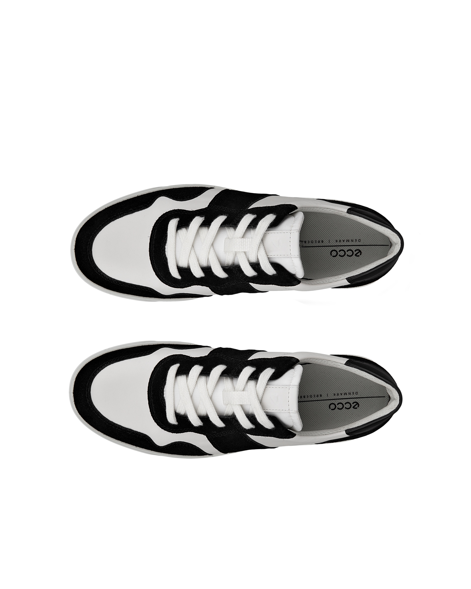 ECCO® Street Lite baskets en daim pour femme - Noir - Top left pair