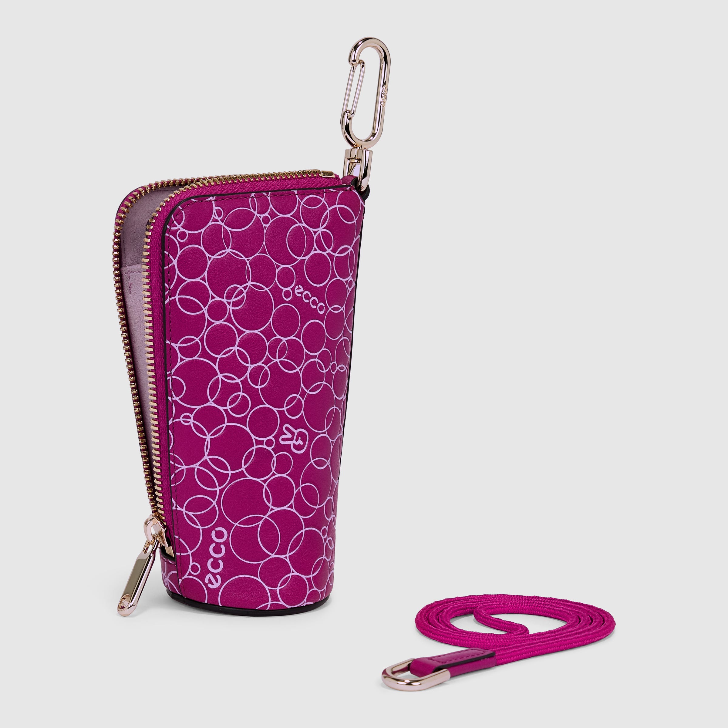 ECCO® Peach Leather Pouch Bag - Pink - Back