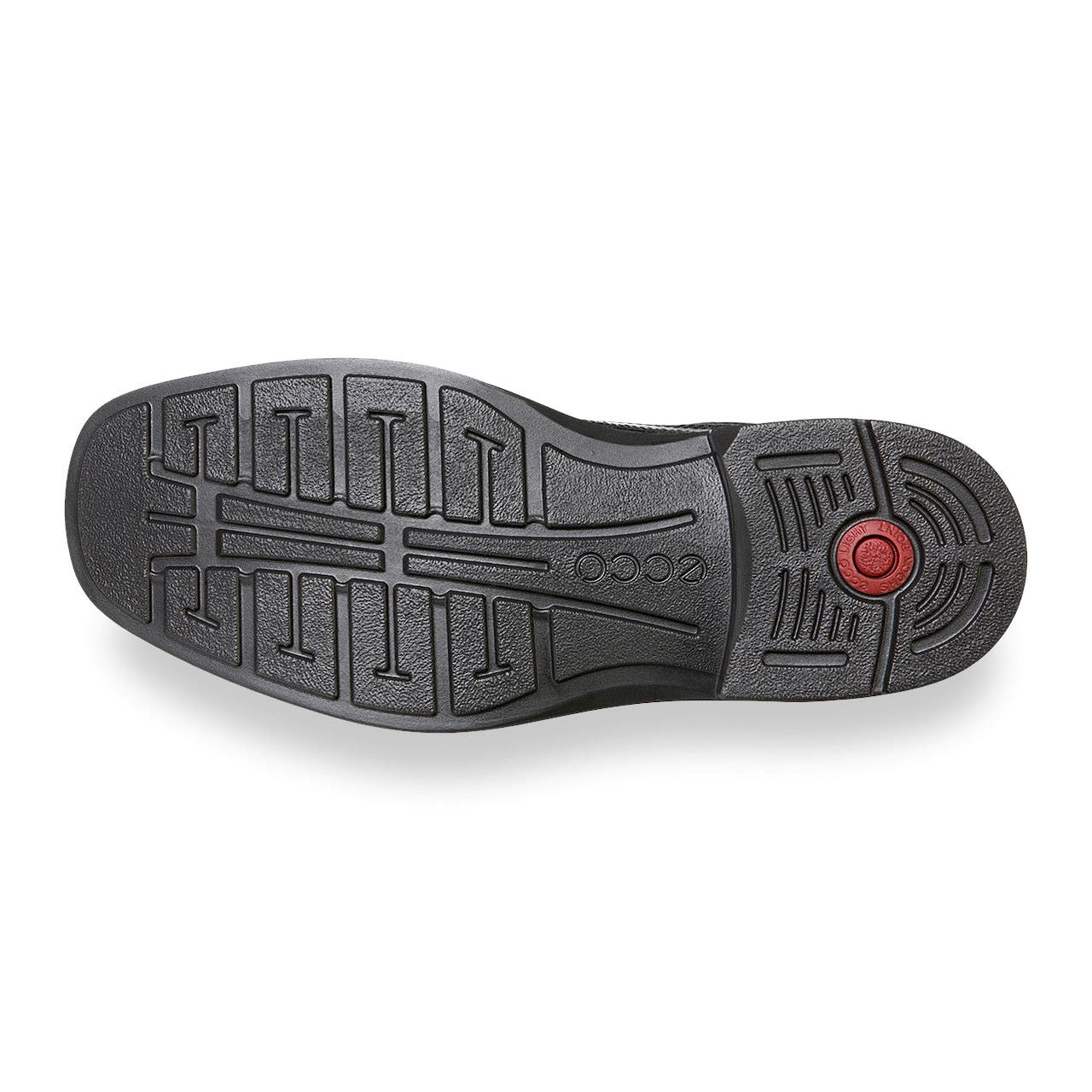 Men's ECCO® Helsinki Leather Derby Shoe - Black - Sole