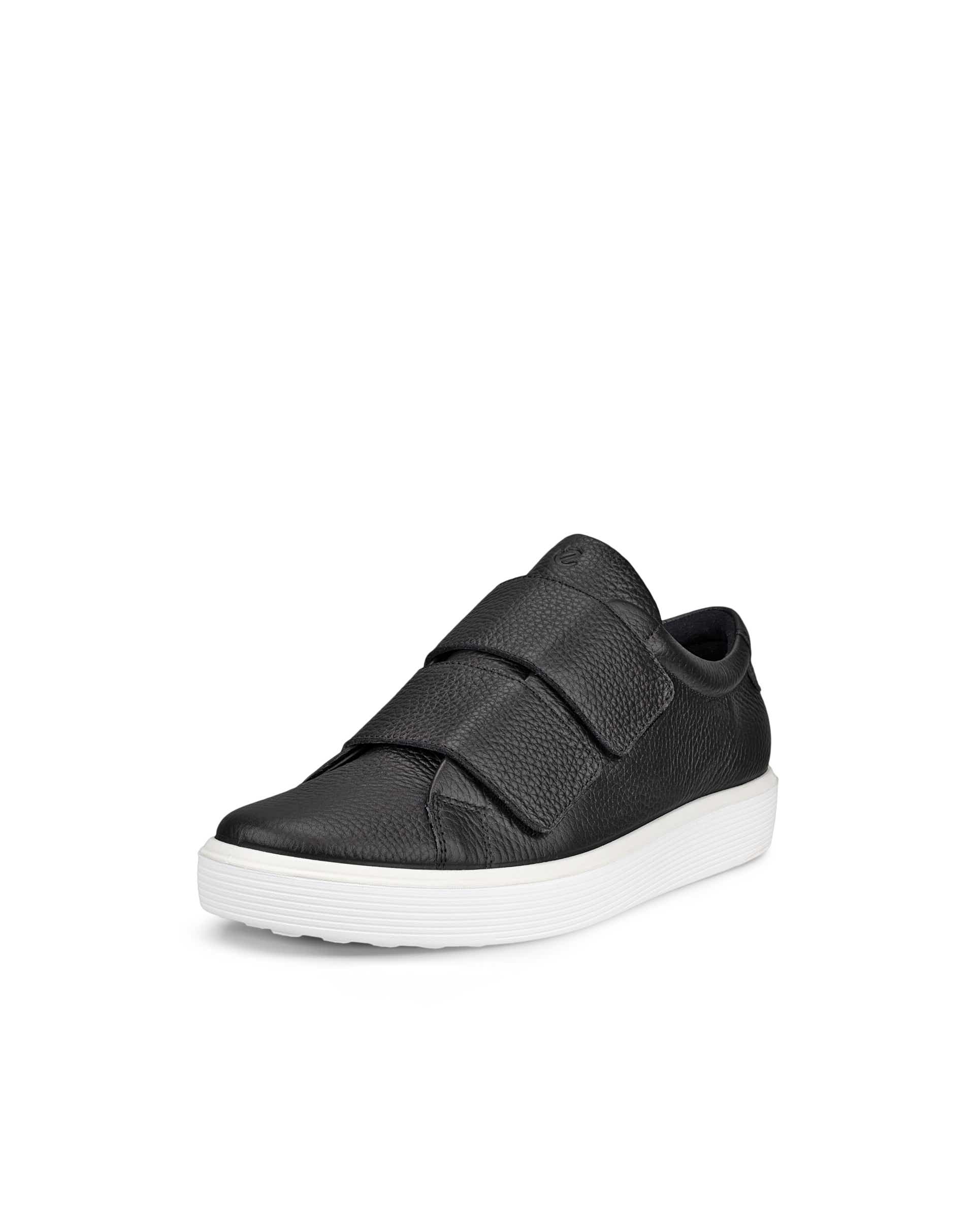 ECCO® Soft 60 Damen Ledersneaker - Schwarz - Main