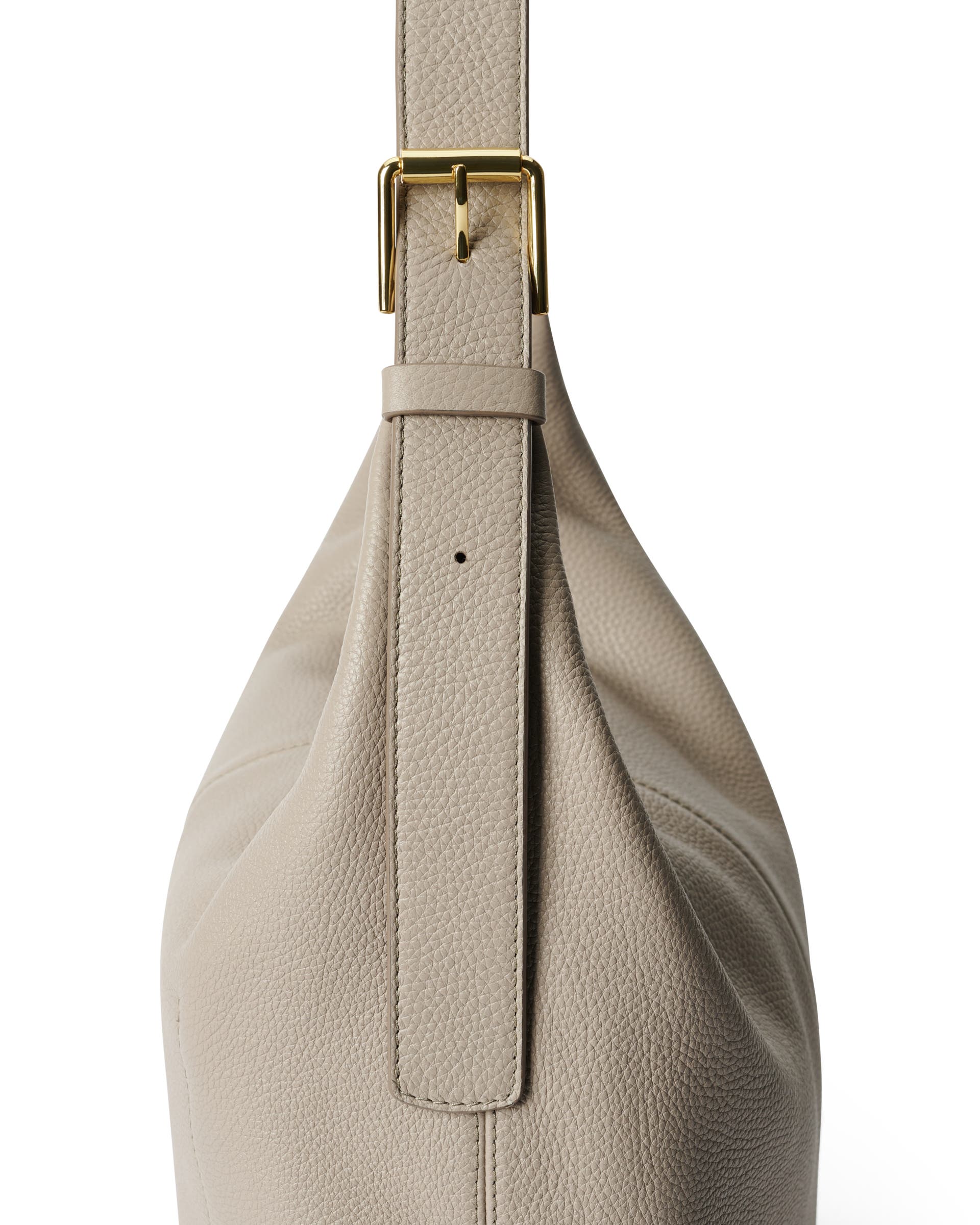 ECCO® Hobo Hobo-Tasche aus Leder - Beige - Detail-2