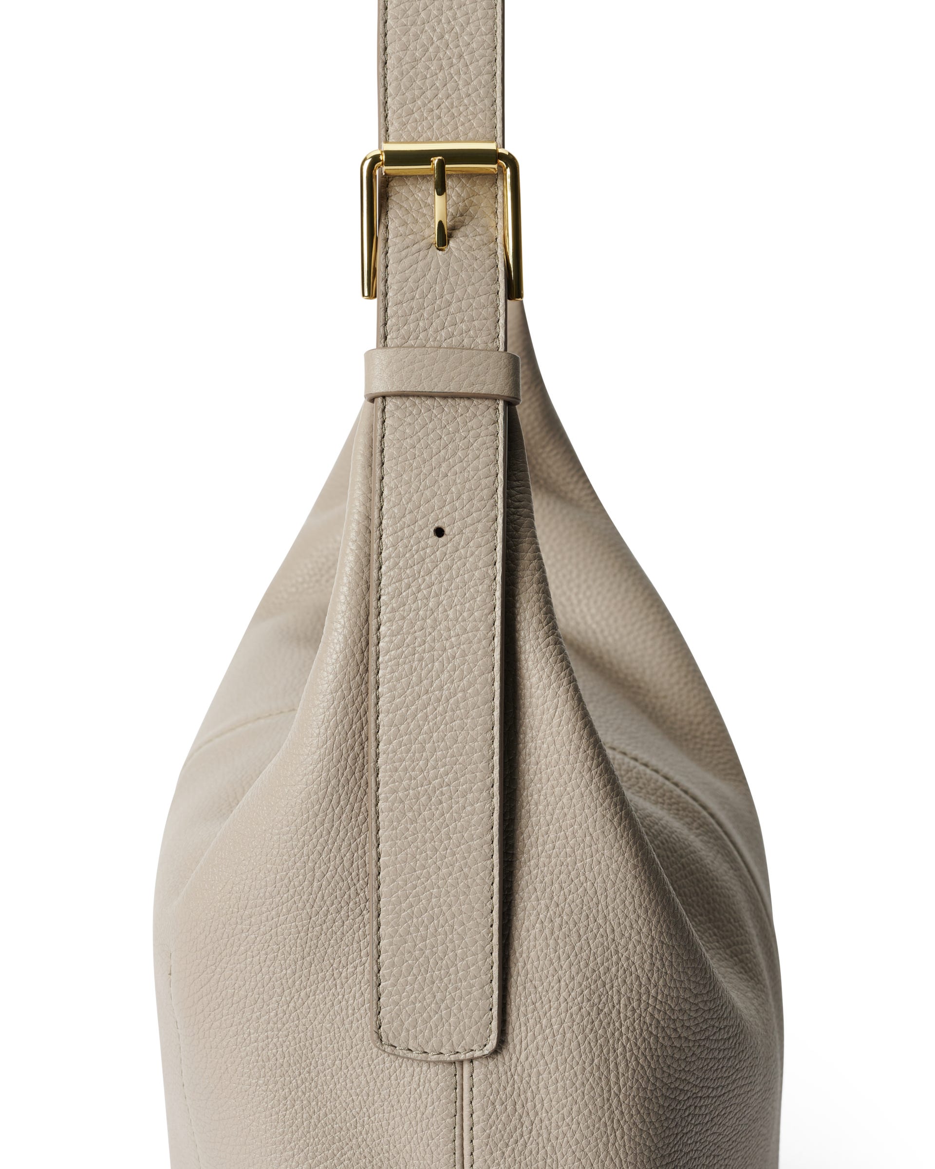 ECCO® Hobo Hobo-Tasche aus Leder - Beige - Detail-2