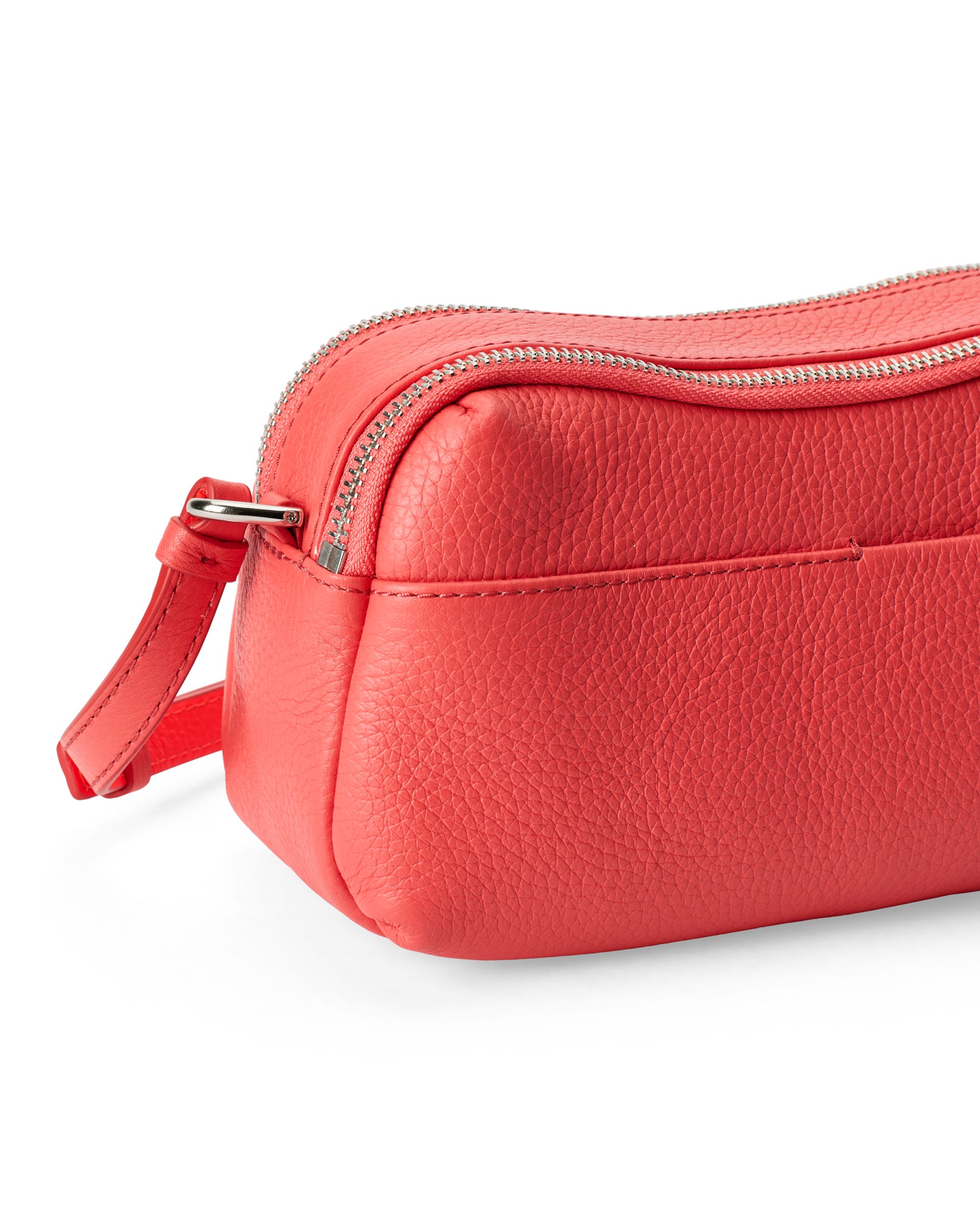 ECCO® Leather Camera Bag Bag - Red - Detail-1