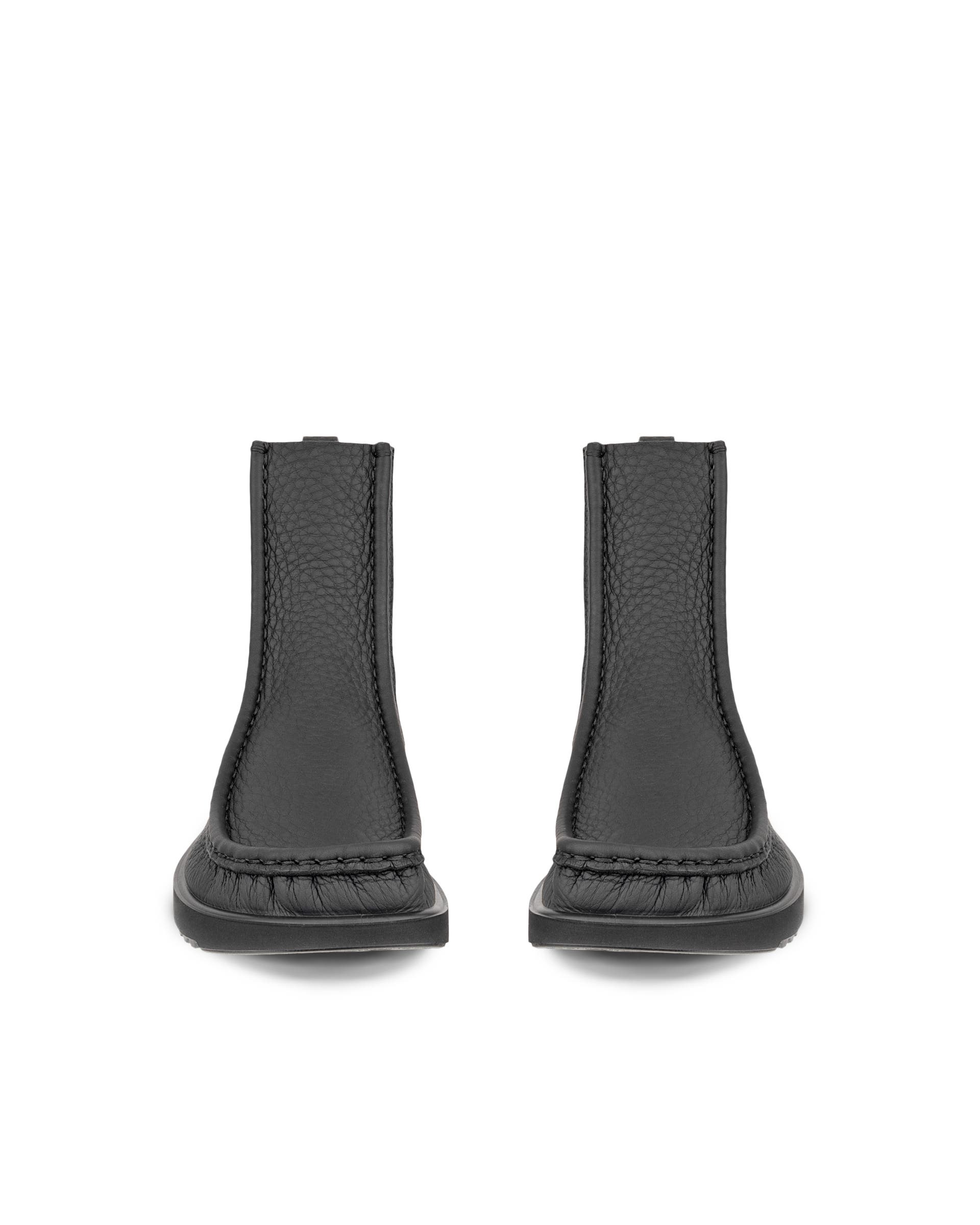 Męskie skórzane sztyblety Chelsea ECCO® JOKE - Czarny - Front pair