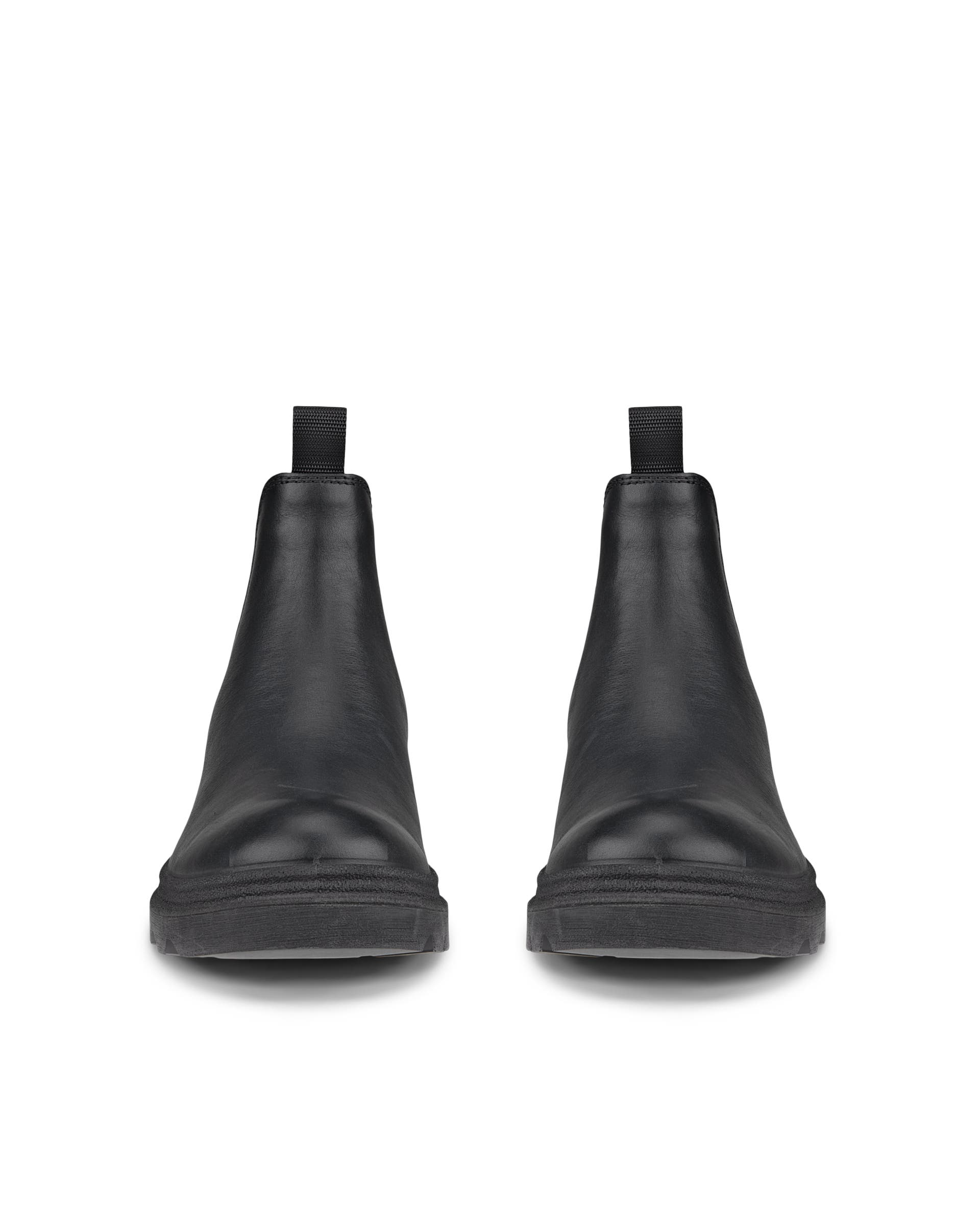 ECCO® Grainer odiniai „Chelsea“ stiliaus batai moterims - Juoda - Front pair