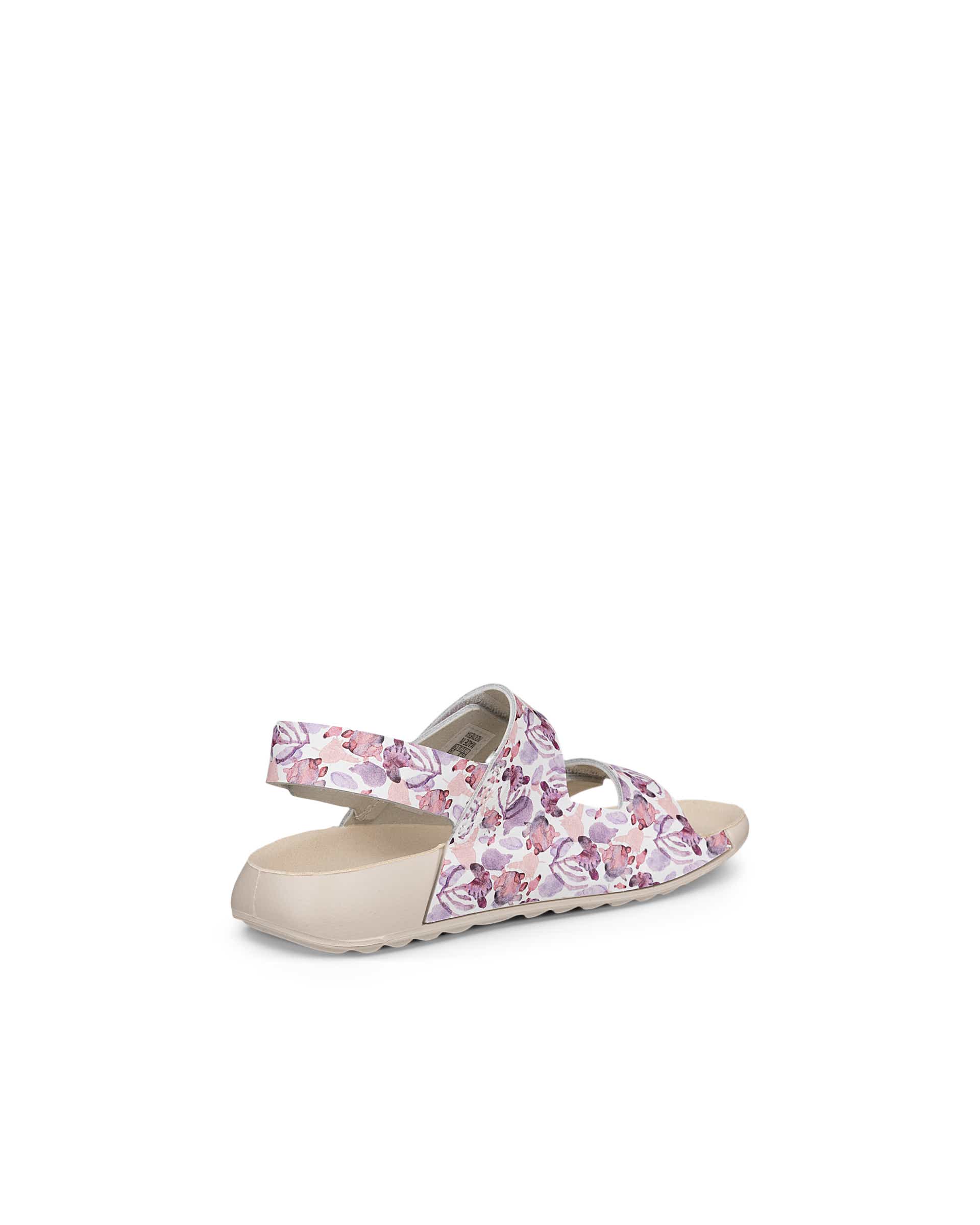 Dziecięce skórzane klapki ECCO® COZMO - Wielokolorowy - Back