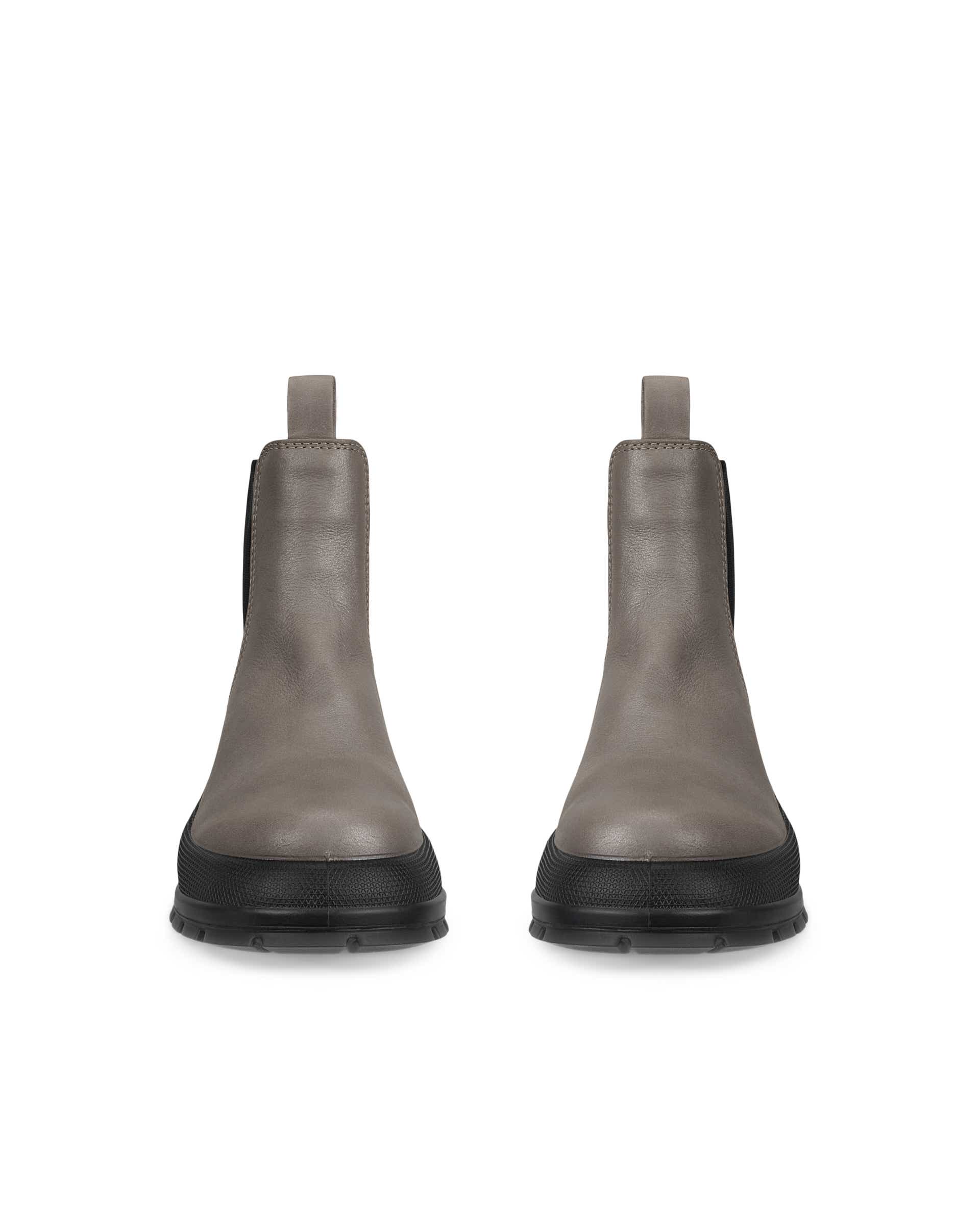 Women's ECCO® TRACK 30 Nubuck Chelsea Boot - Grey - Front pair