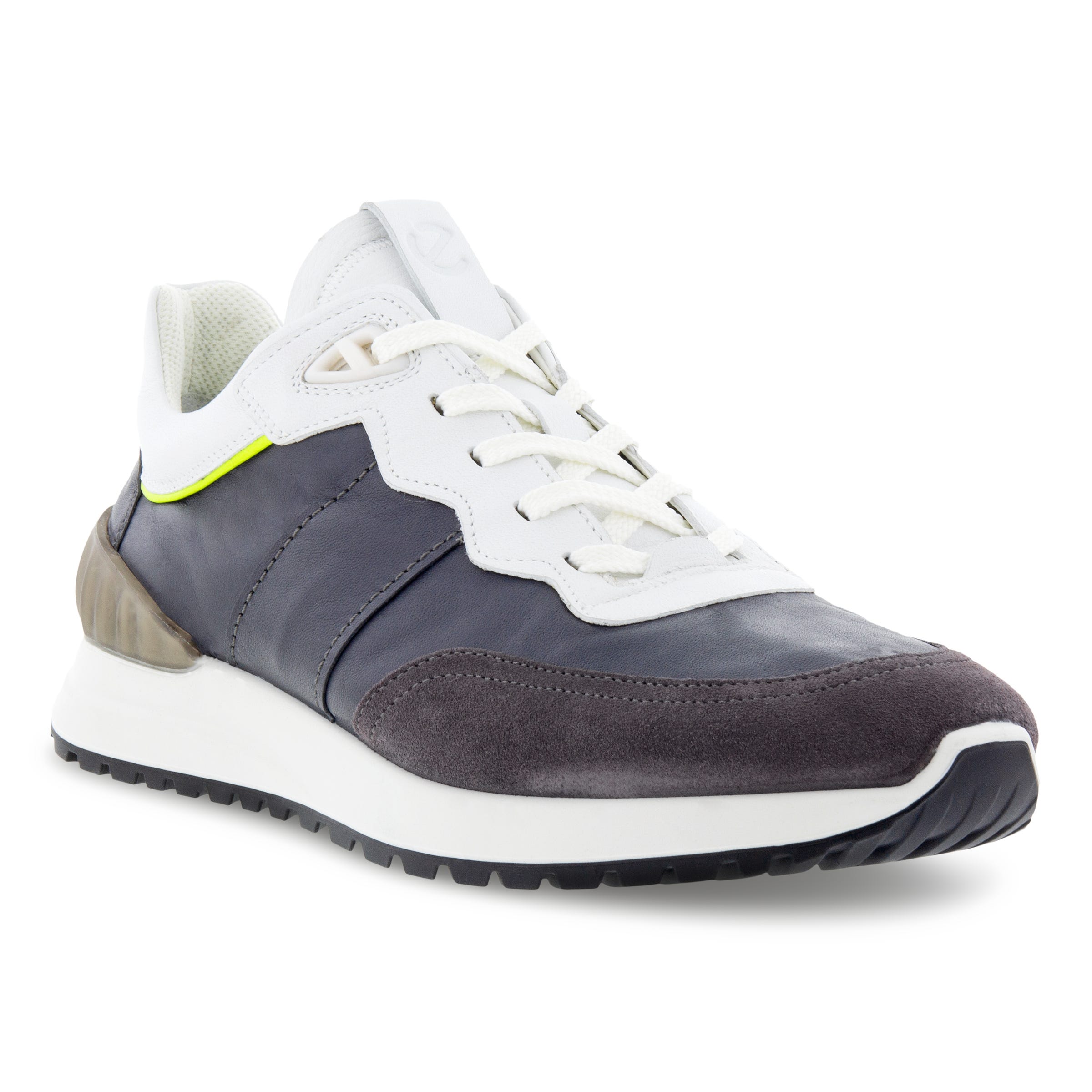 Men's ECCO® Astir Leather Sneaker - Grey - Main