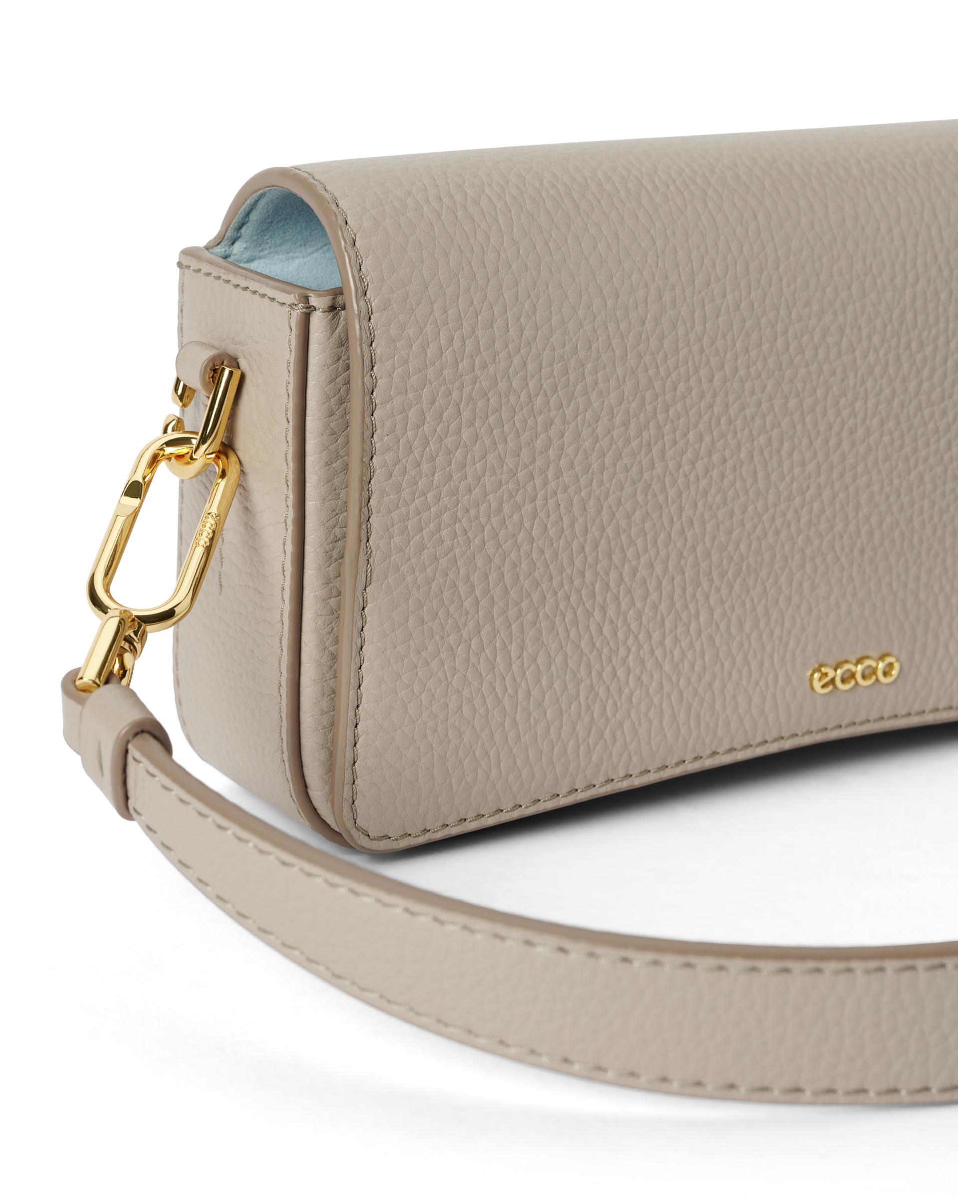 ECCO PINCH BAG S PEBBLED レザークロスボディバッグ - ベージュ - Detail-1