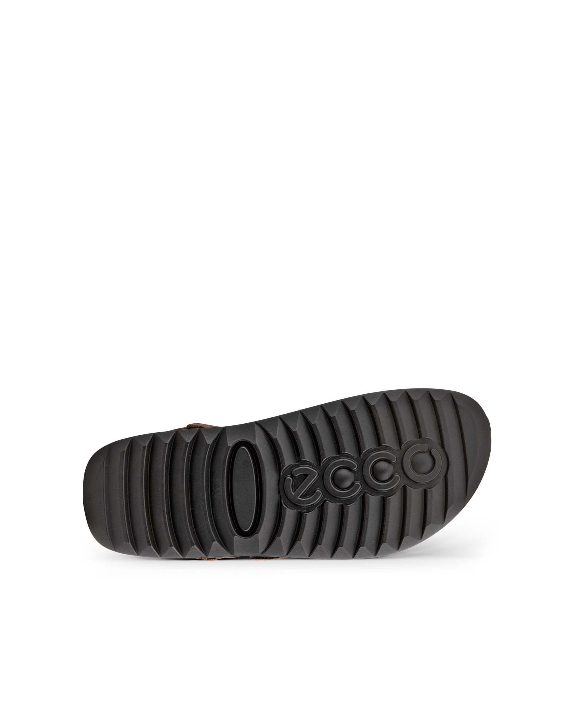 ECCO COZMO MENS LEATHER SANDALS メンズ レザー2ストラップサンダル - ブラウン - Sole