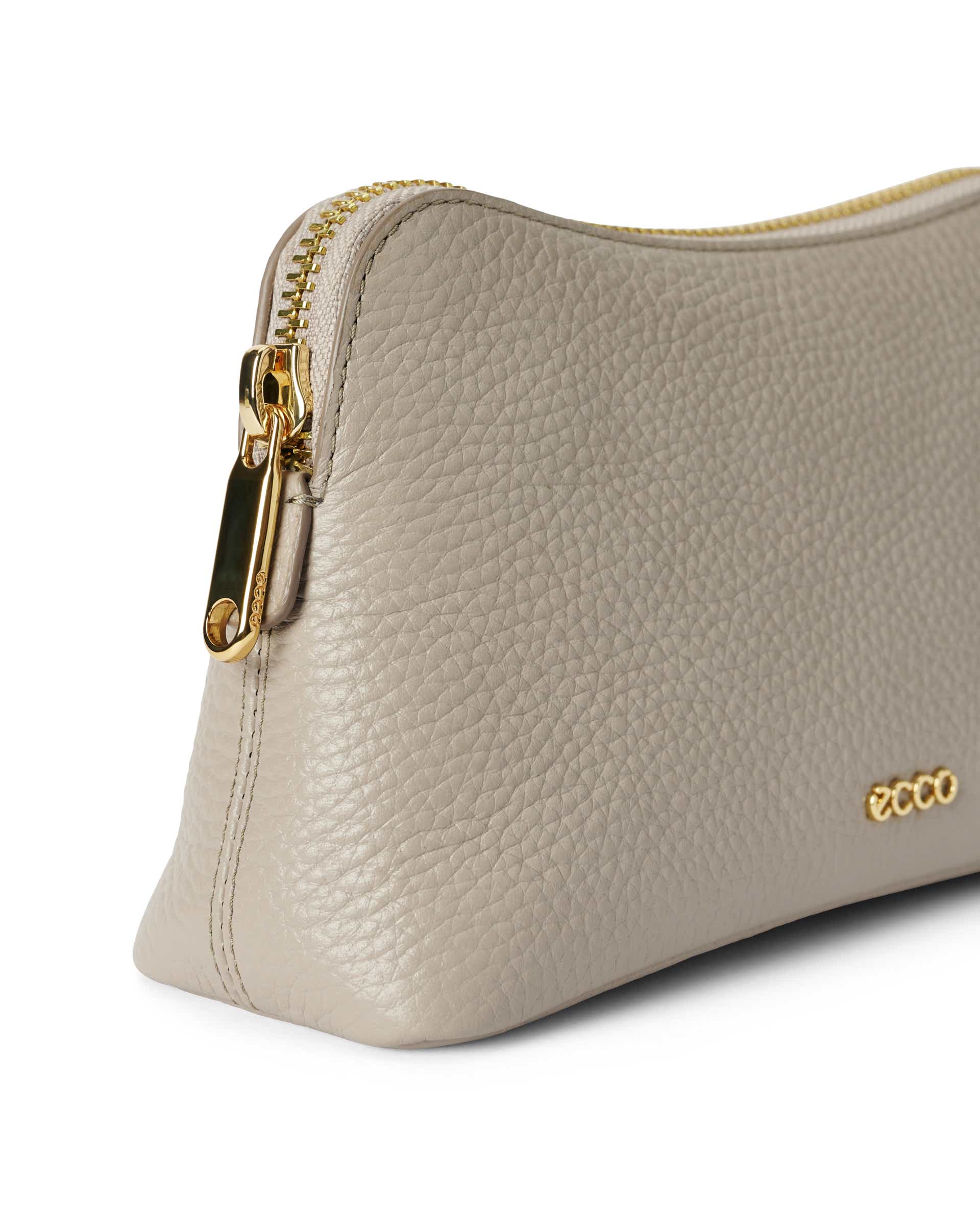 Bolsa couro ECCO® Cosmetic Pouch - Bege - Detail-1