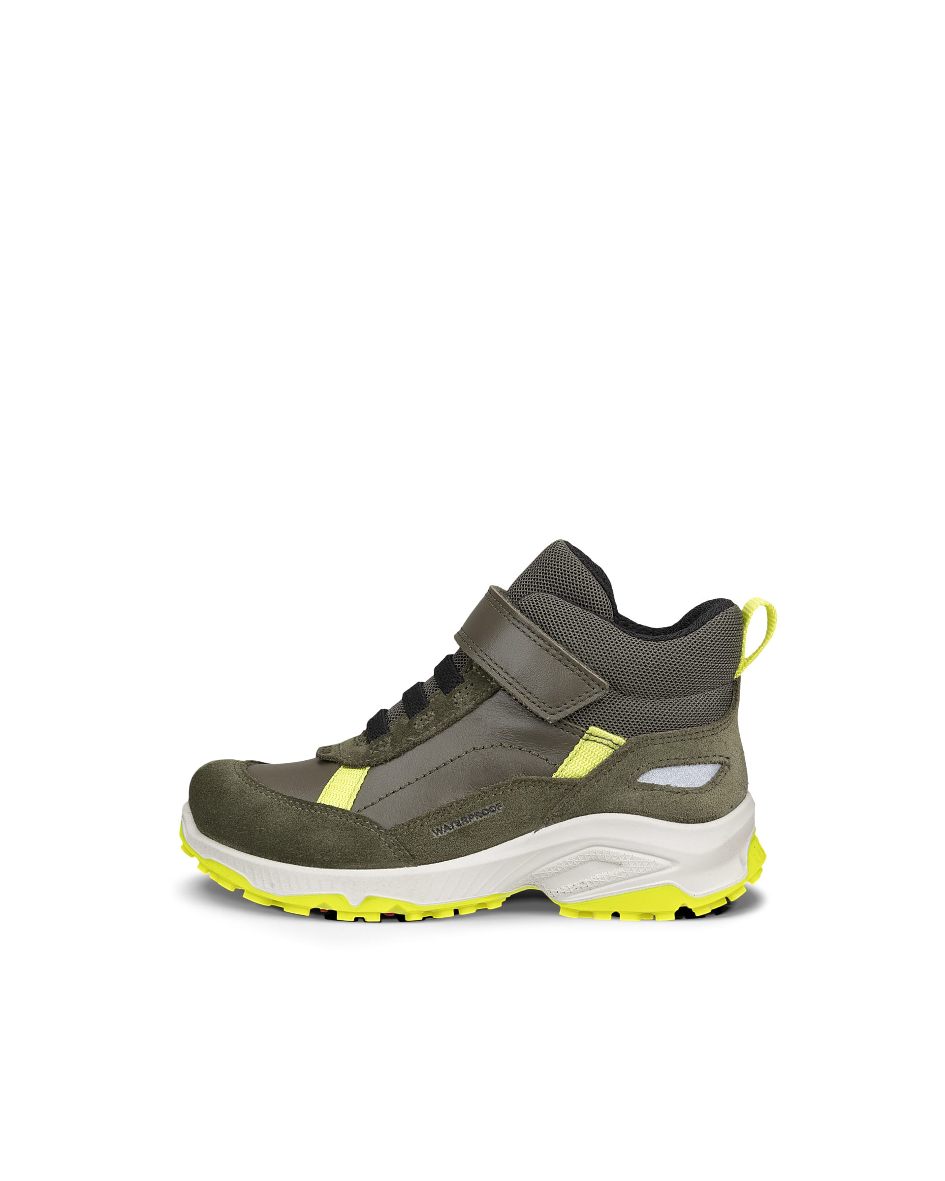 Detské kožené outdoorové členkové čižmy ECCO® RECEPTOR XP K - Zelená - Outside