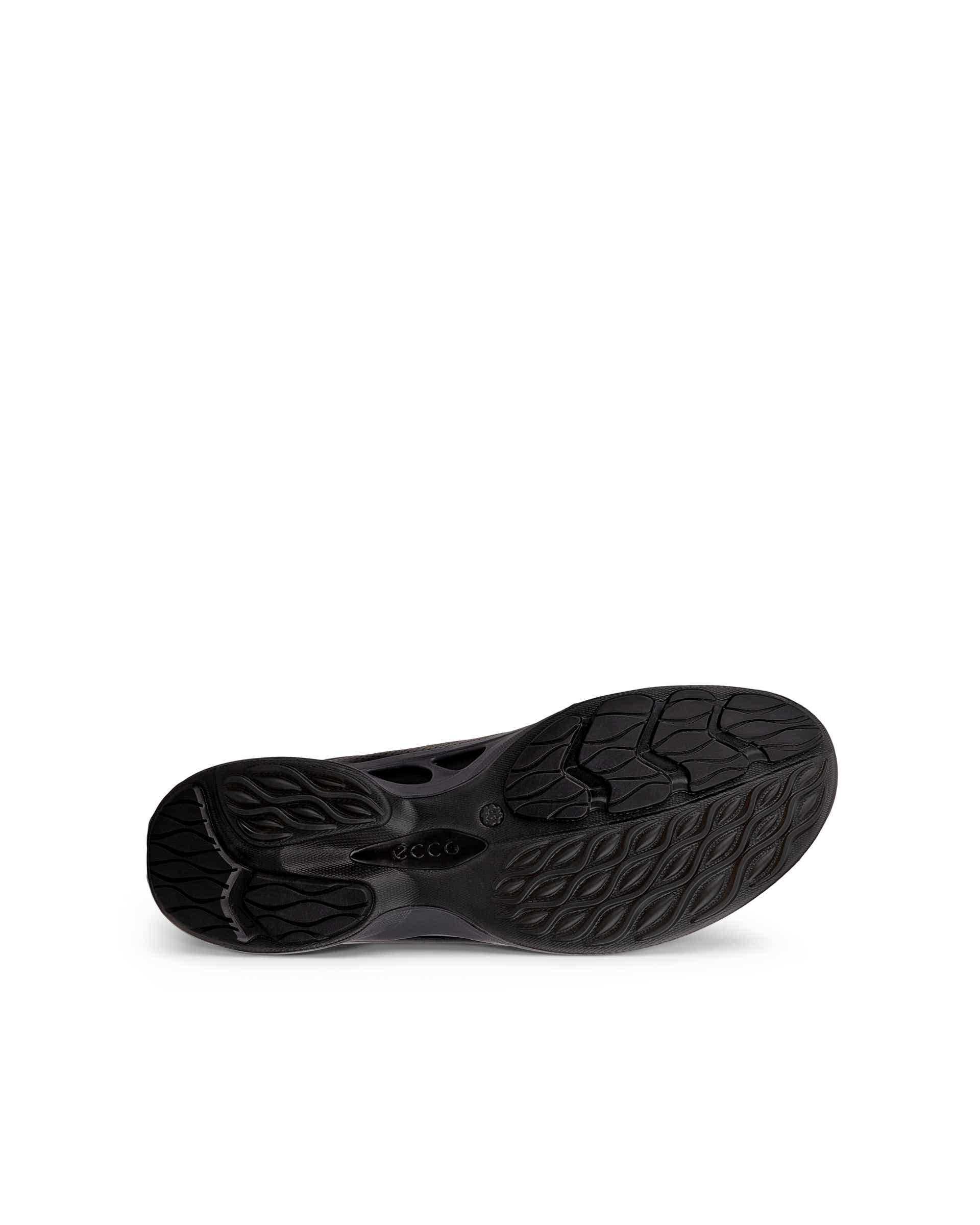 Men's ECCO® Biom Fjuel Leather Outdoor Sneaker - Black - Sole