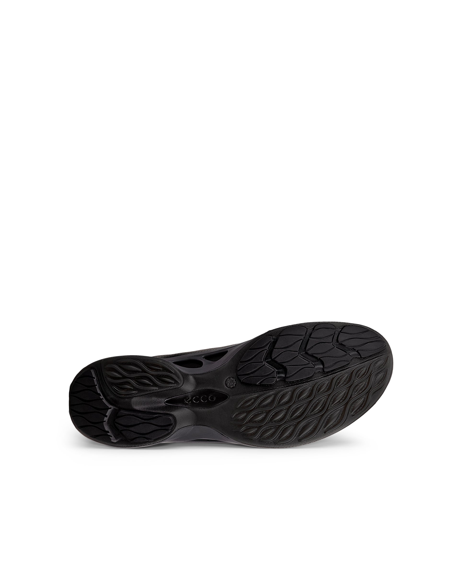 Men's ECCO® Biom Fjuel Leather Outdoor Sneaker - Black - Sole