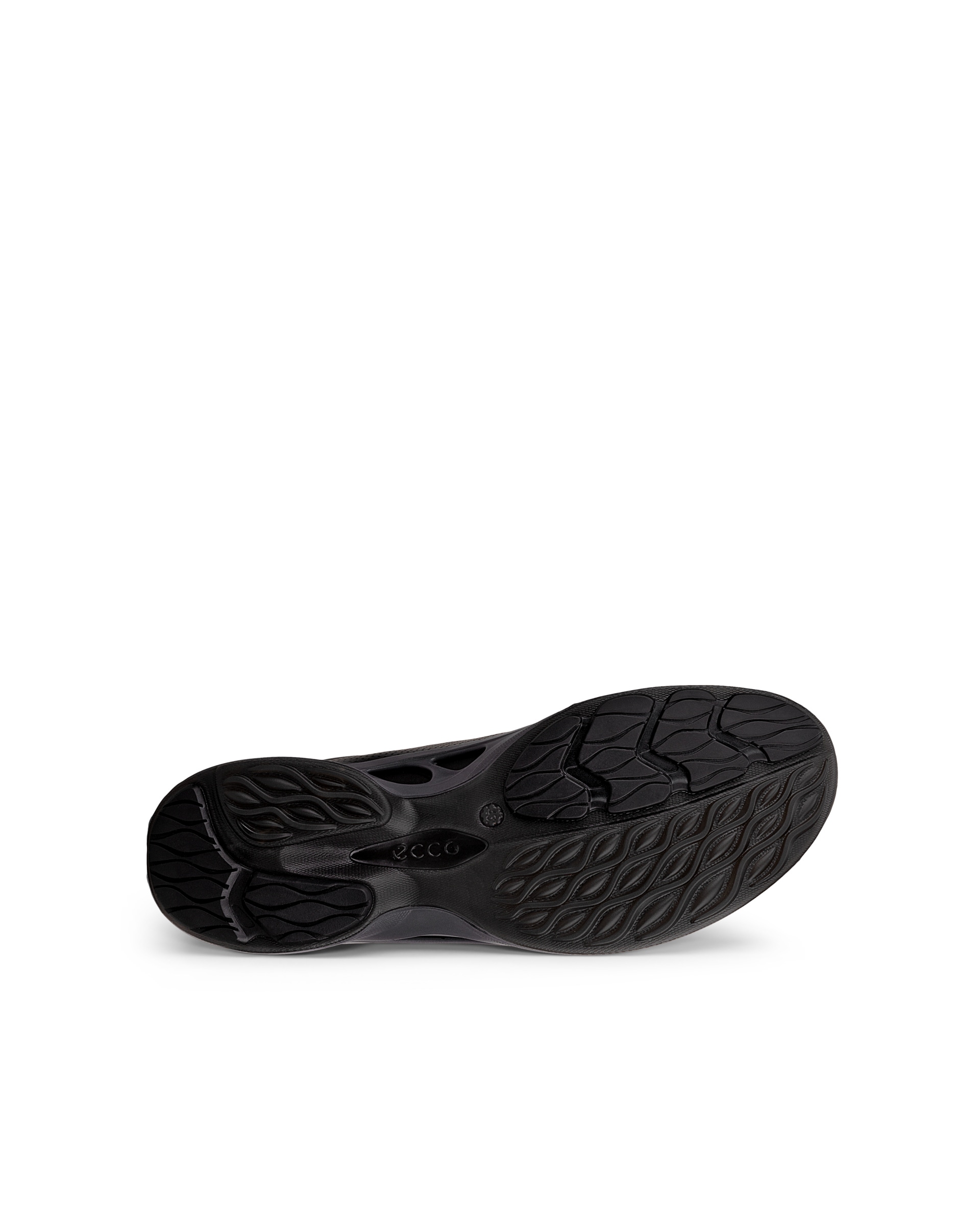 Men's ECCO® Biom Fjuel Leather Outdoor Sneaker - Black - Sole