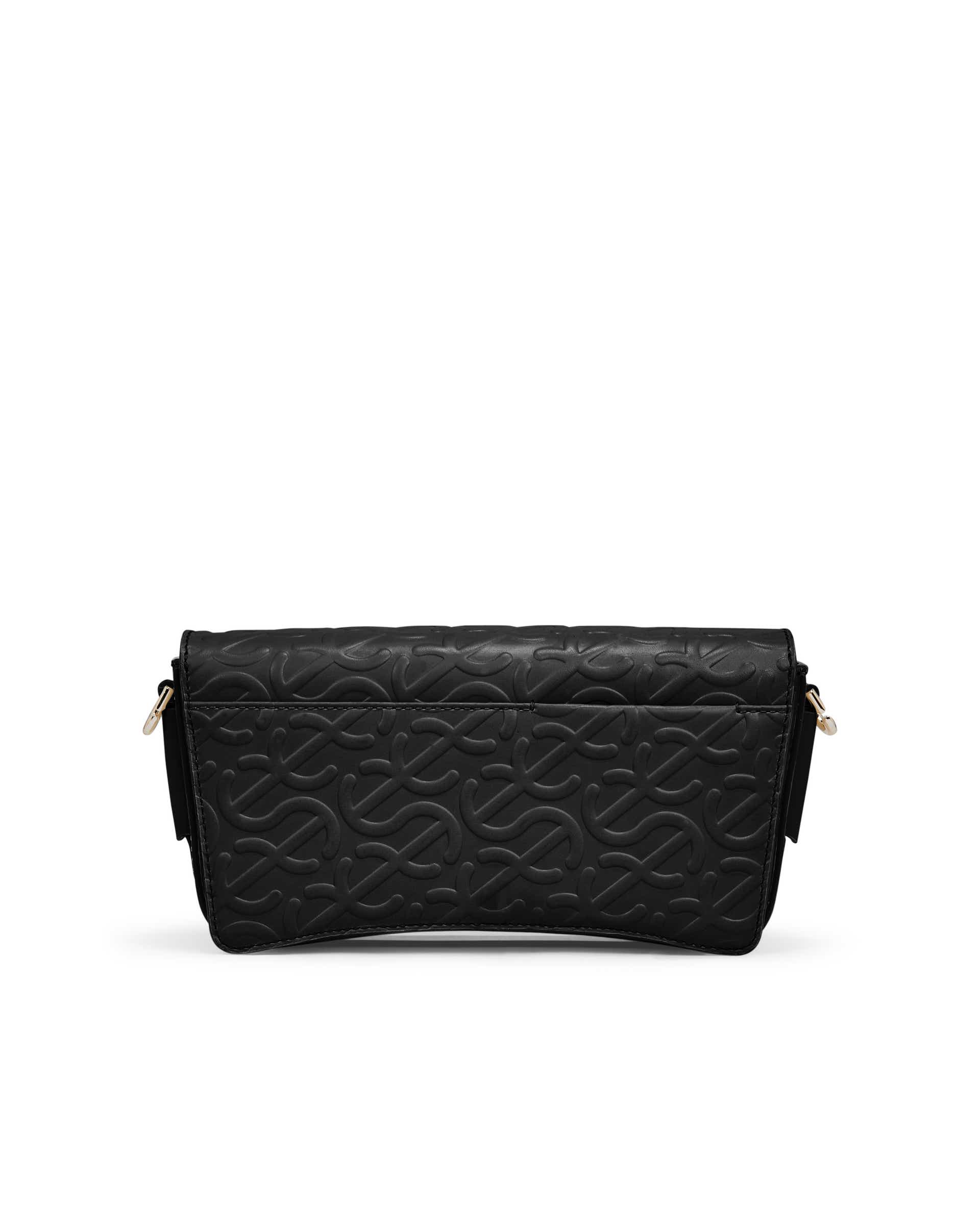 ECCO® Wave Leather Pinch Crossbody Bag - Black - Back
