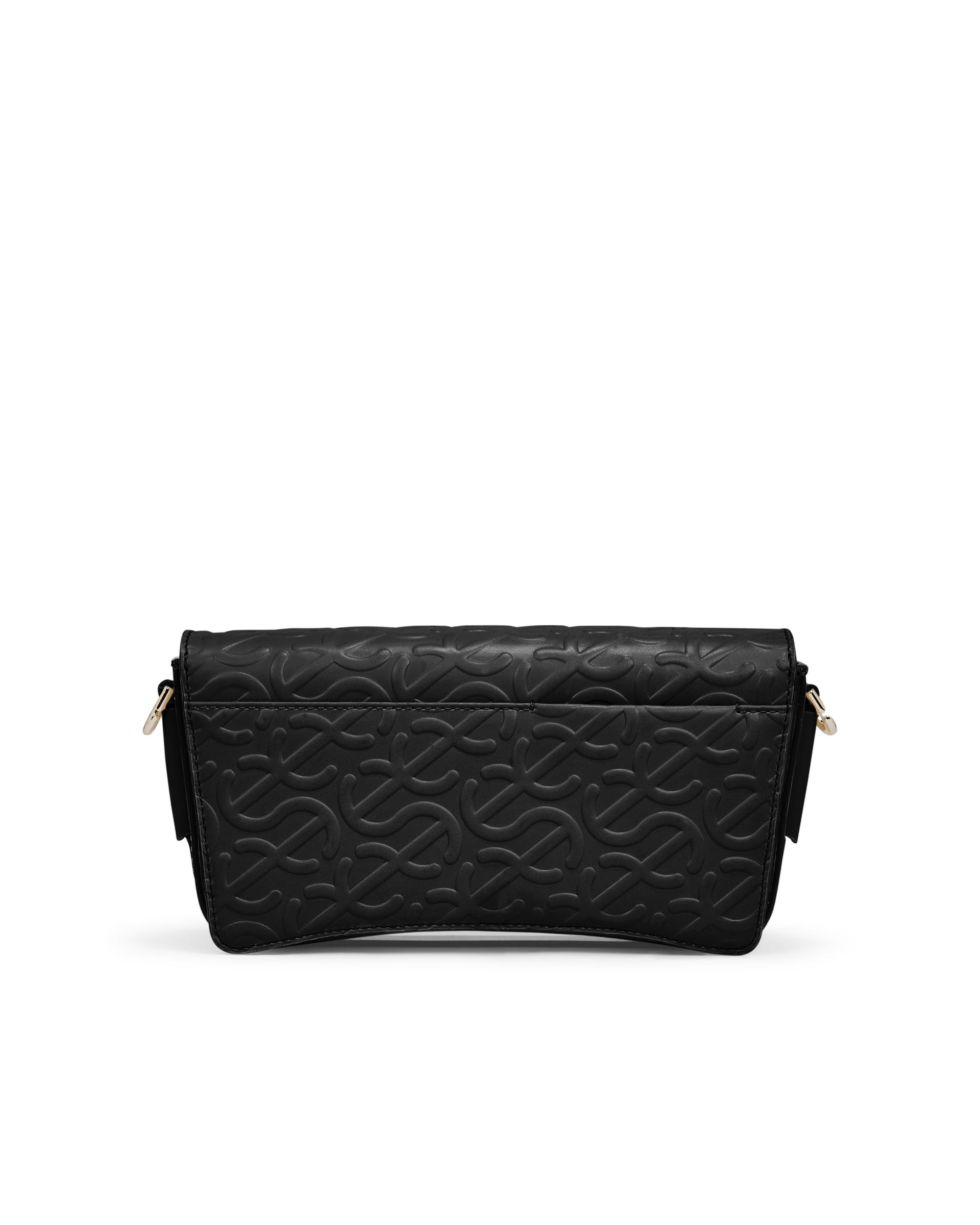 ECCO® Wave Leather Pinch Crossbody Bag - Black - Back